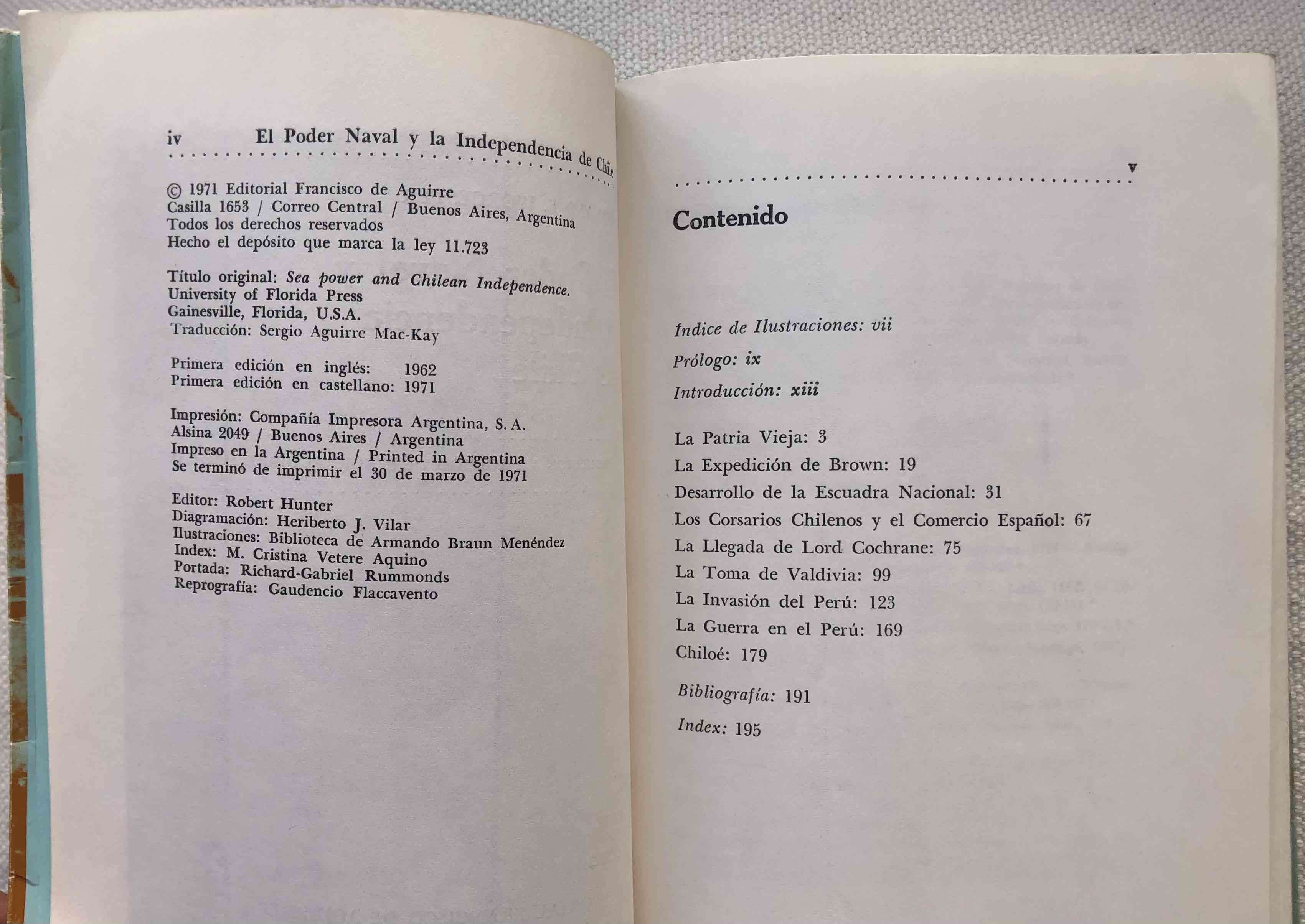 Libro El Poder Naval y la Independencia de Chile - miniatura 4