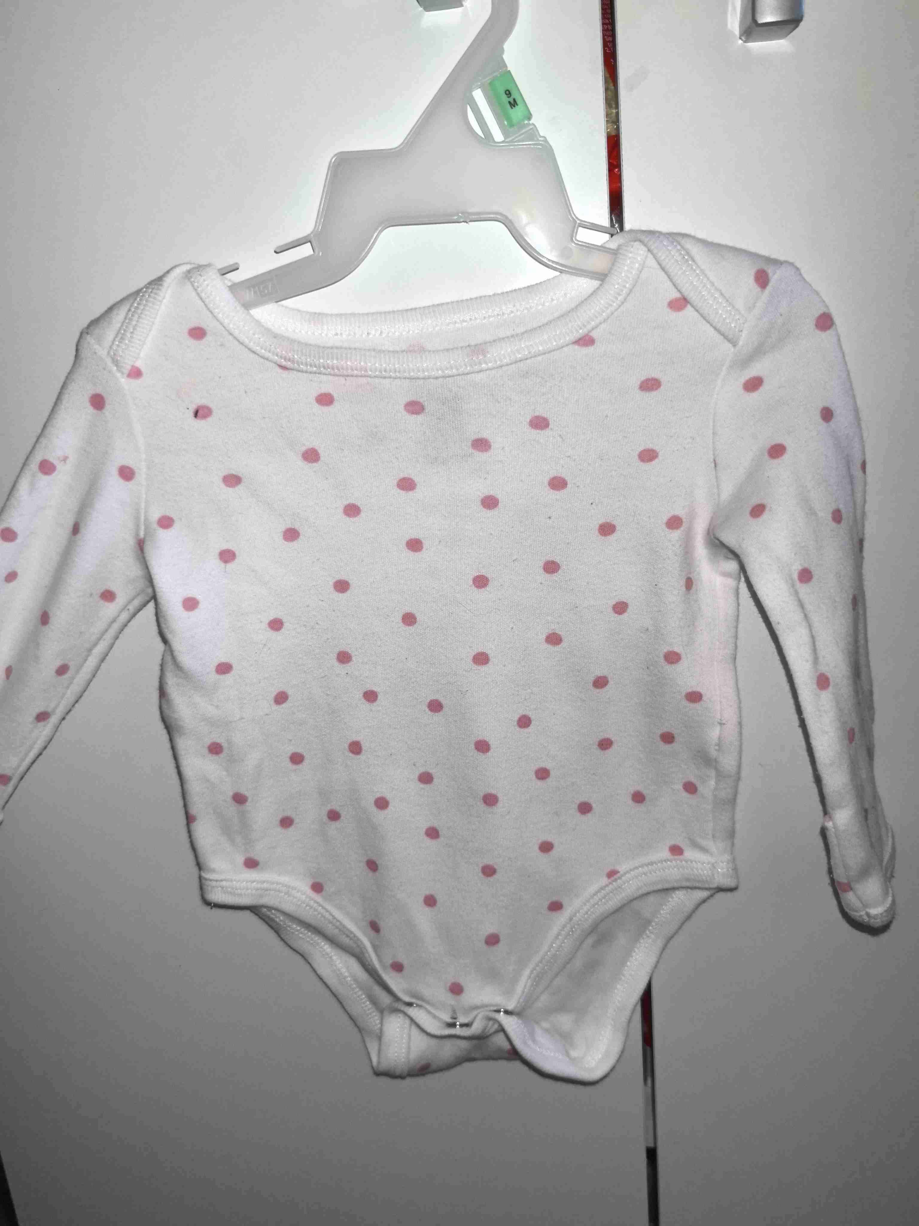 Body bebé blanco con lunares rosas