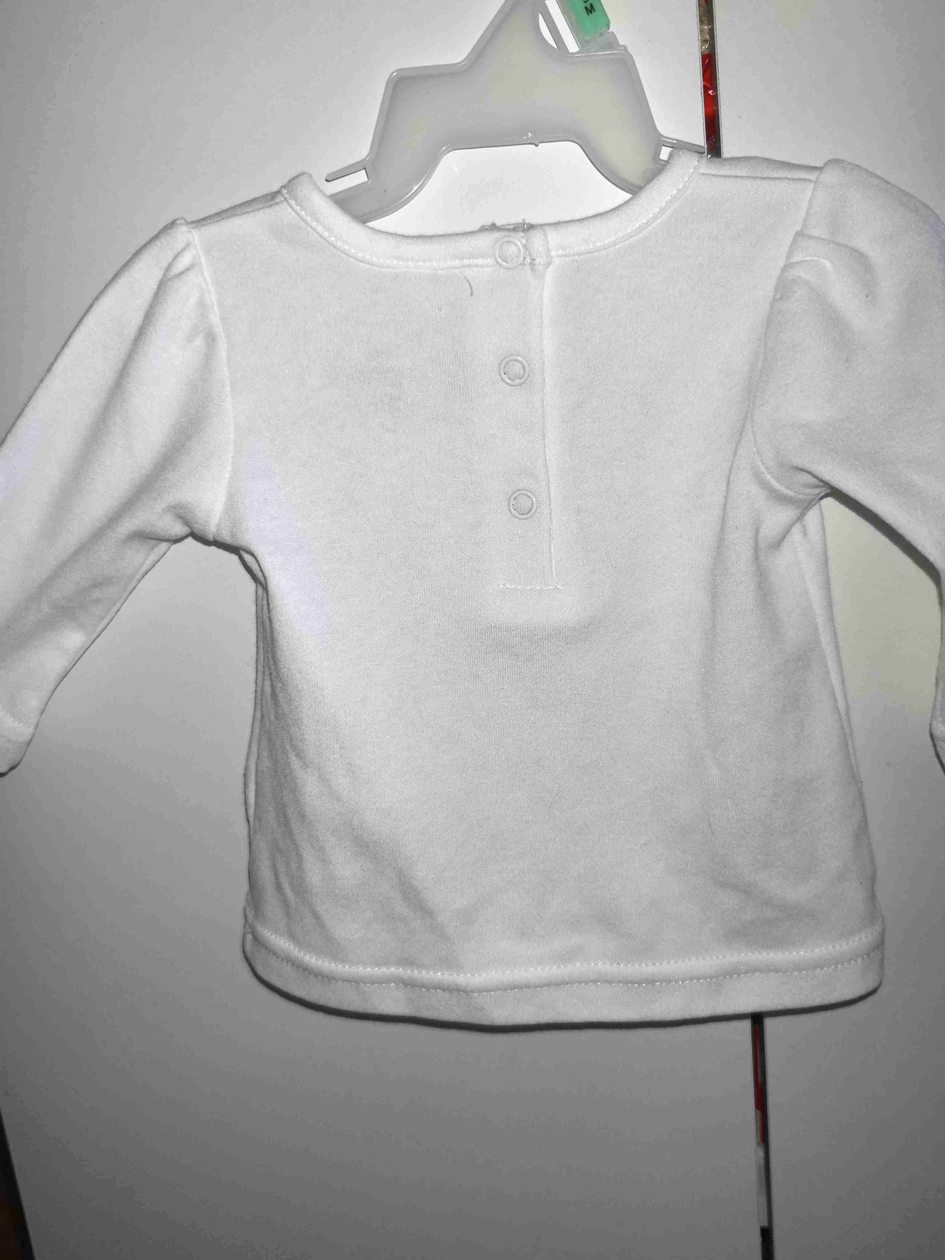 Polera blanca para bebé - miniatura 2