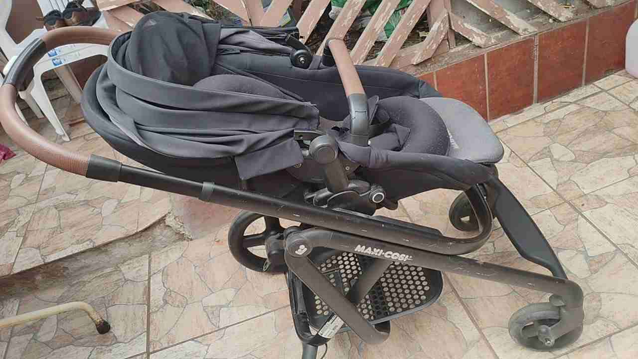 Coche de bebé Sistem lila+coral xp