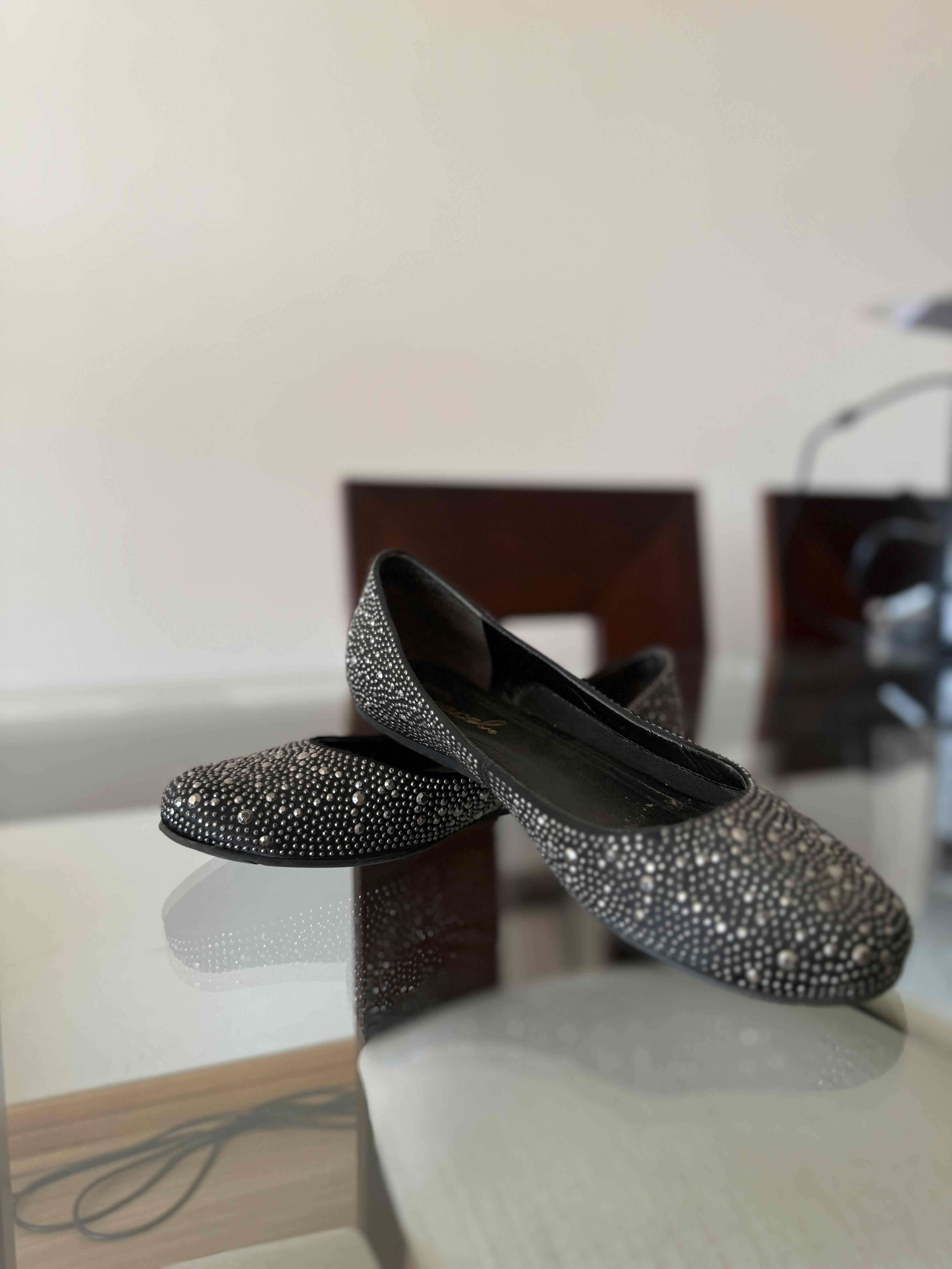 Ballerinas negras con brillo Gacel