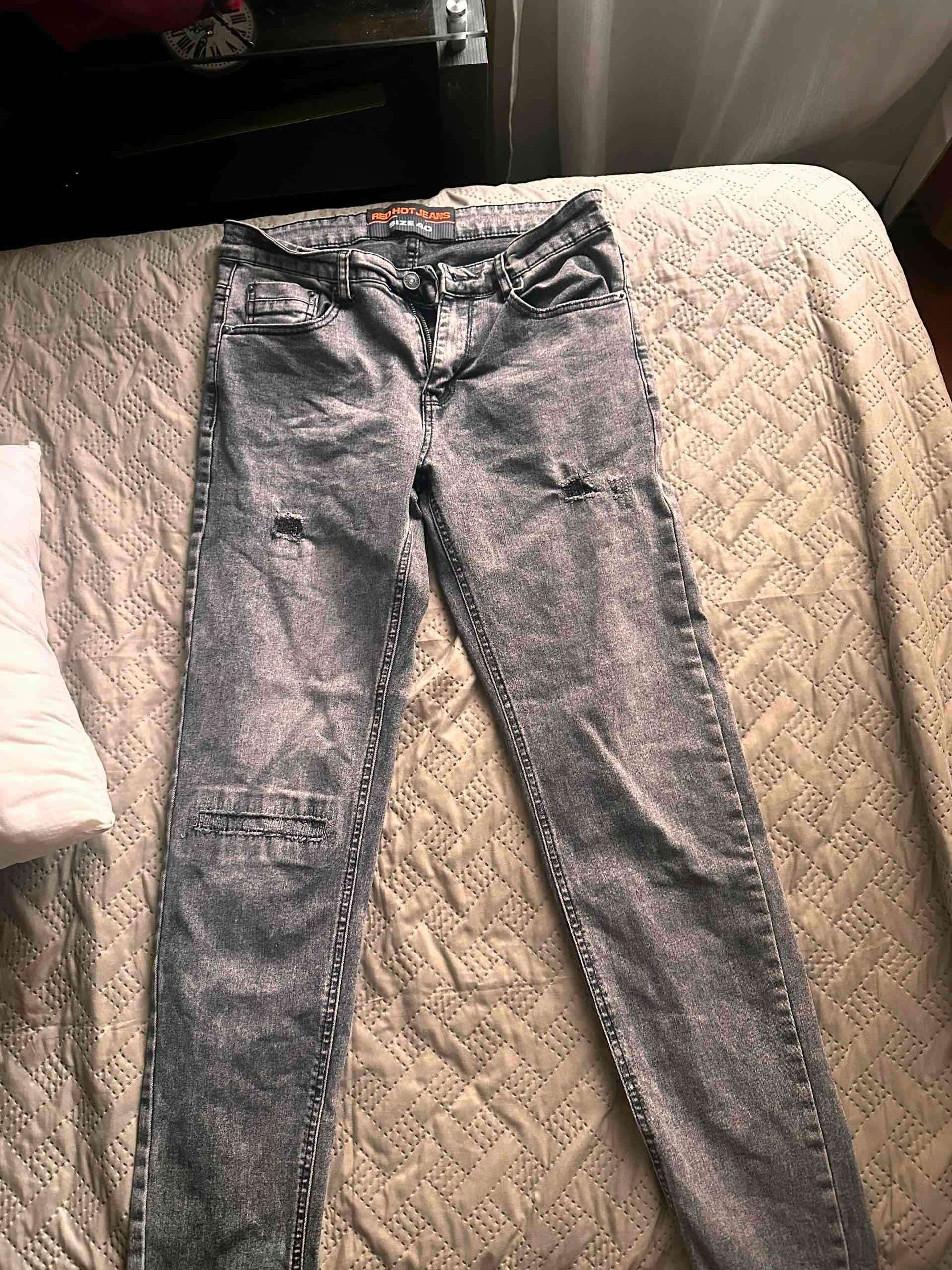 Jeans grises skinny talla 40