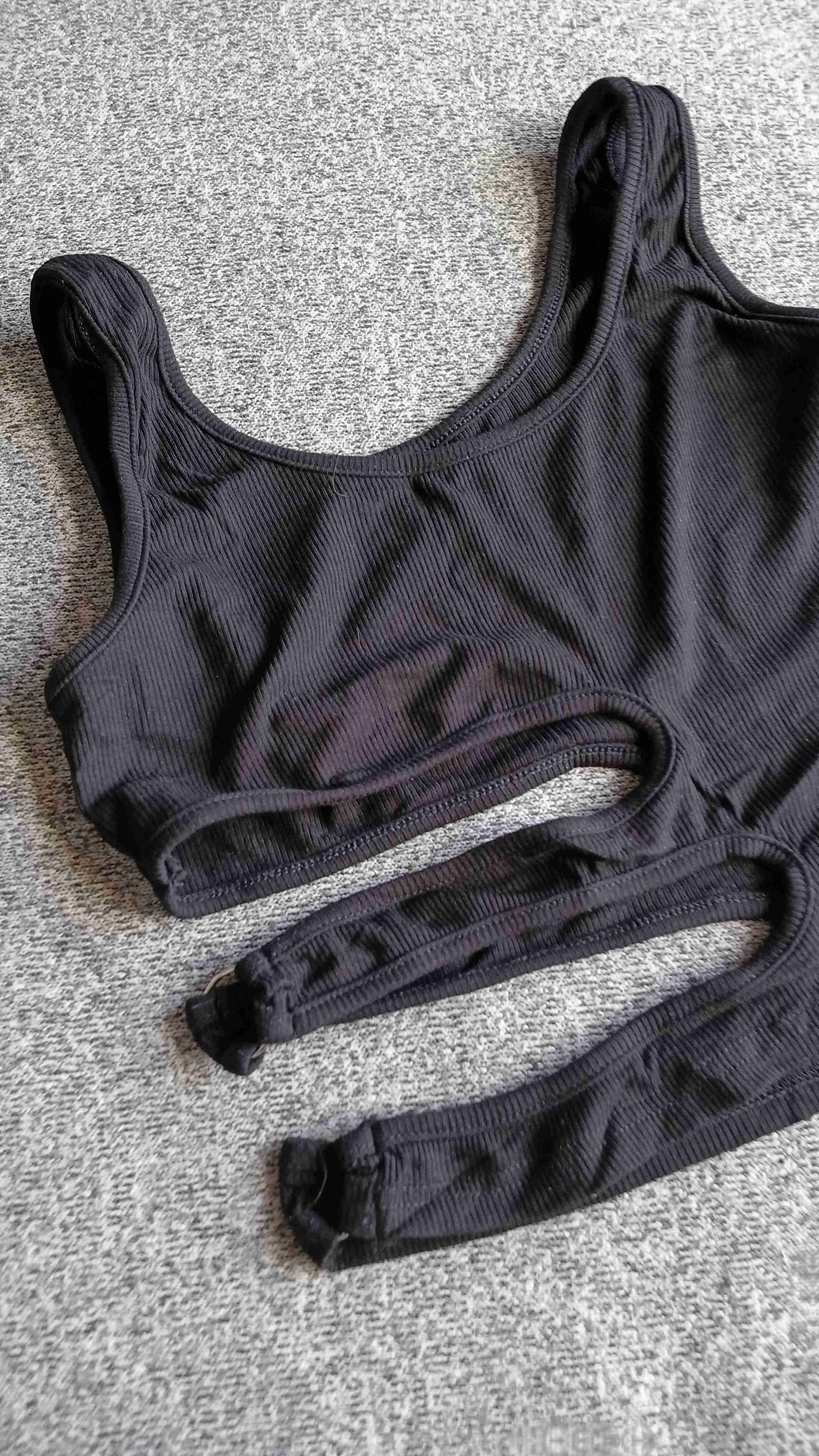 Top deportivo negro sin mangas - miniatura 2