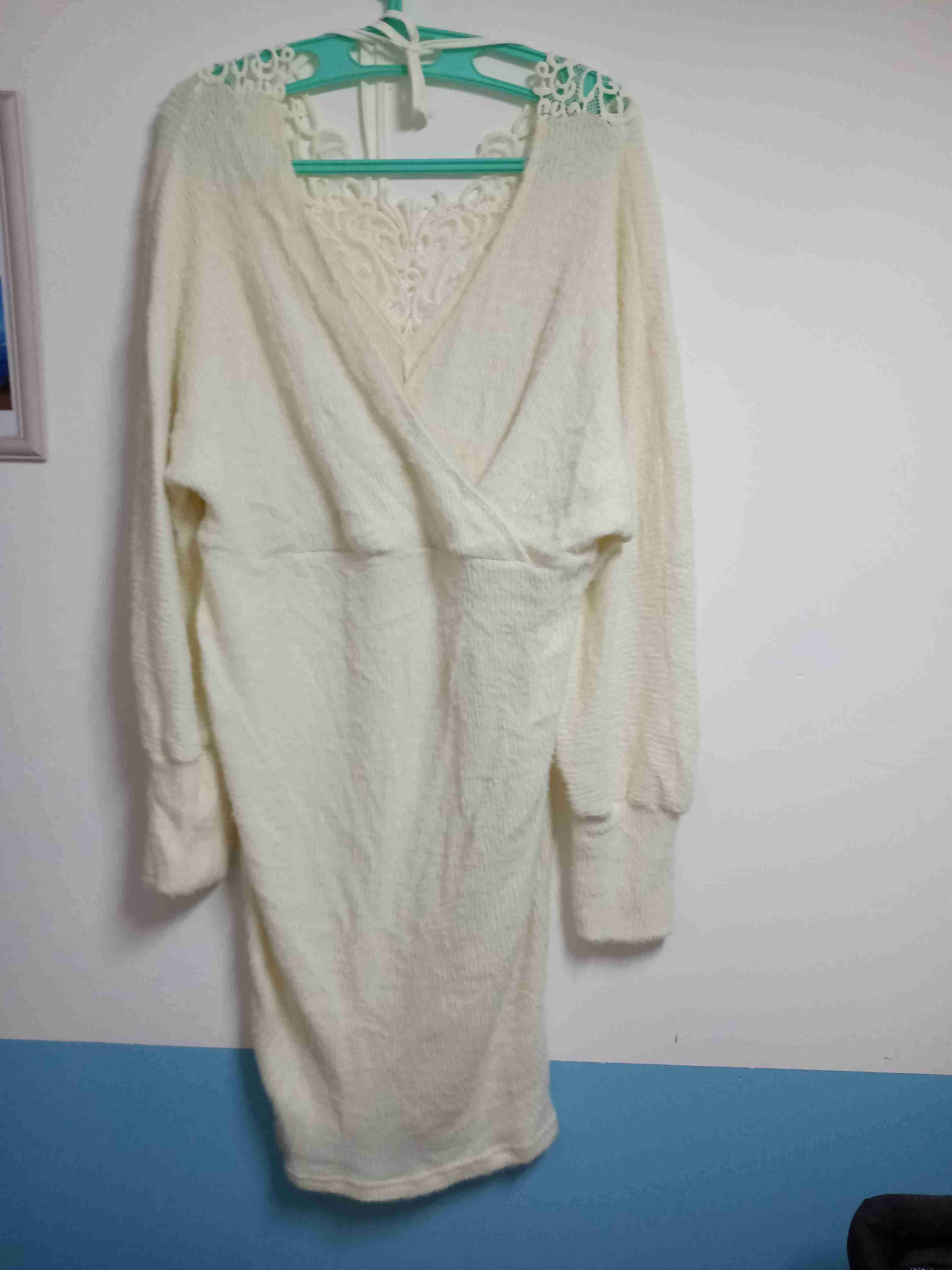 Vestido blanco con encaje