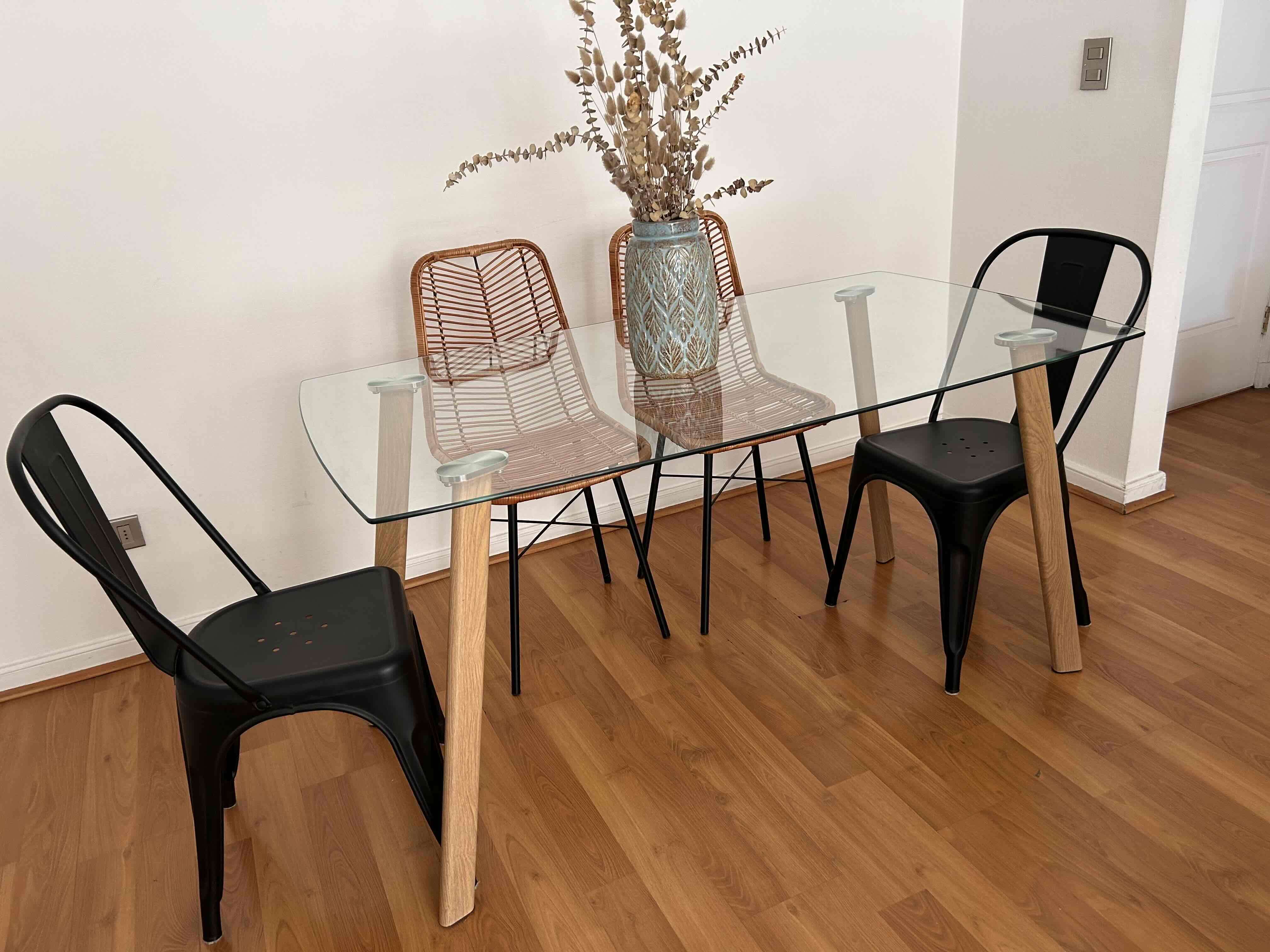 Mesa de comedor vidrio moderna - miniatura 2