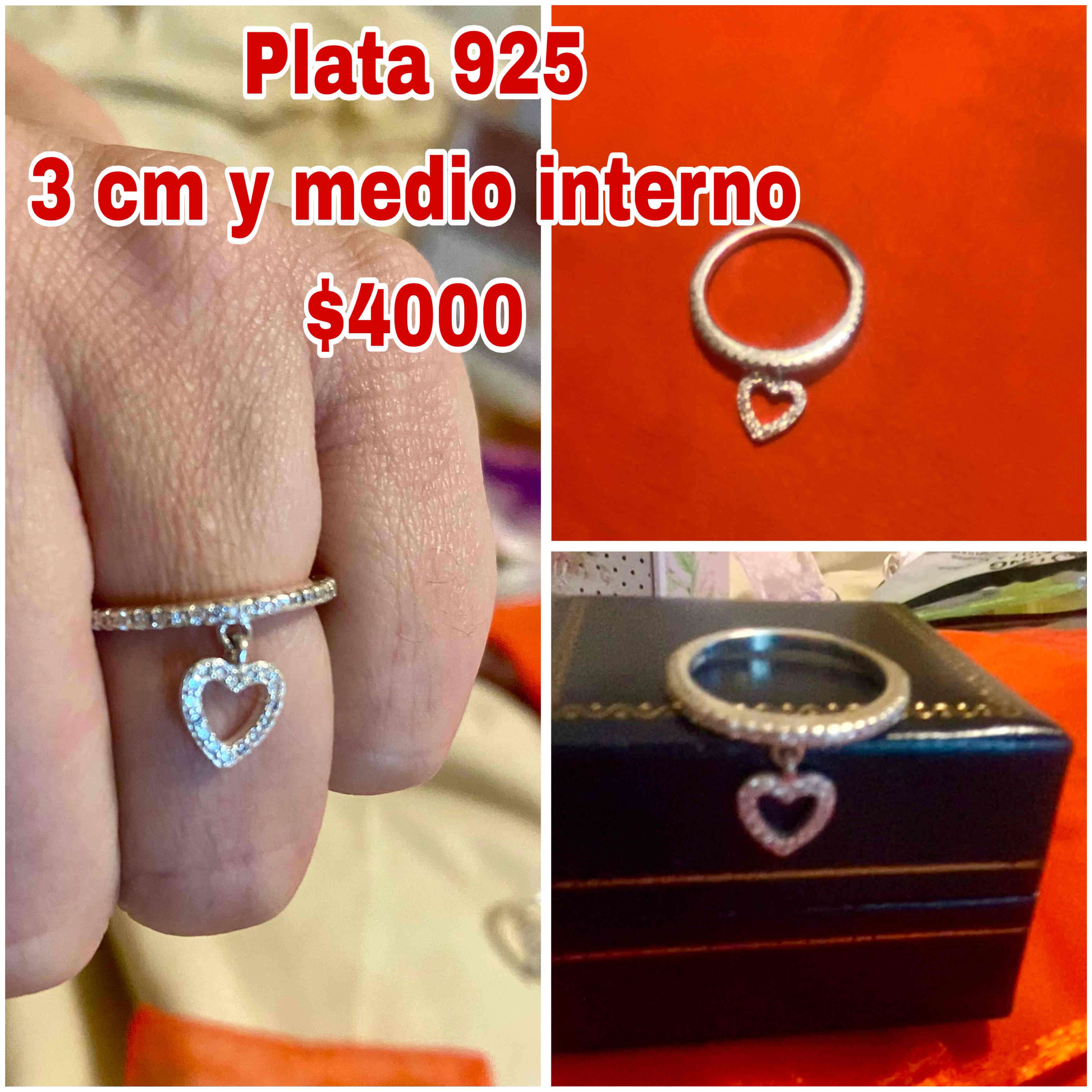 Anillo de plata 925 con corazón