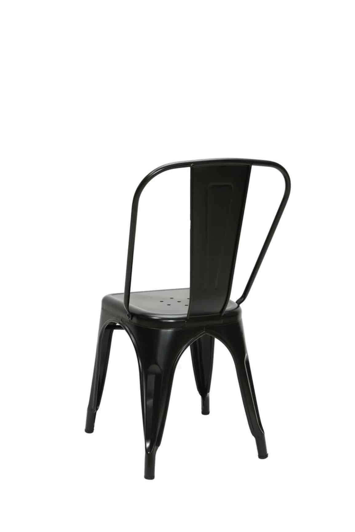 Silla Tolix negra mate - miniatura 2