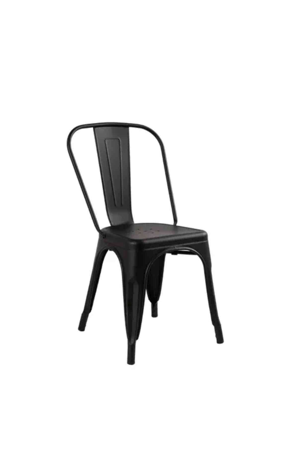 Silla Tolix negra mate - miniatura 3