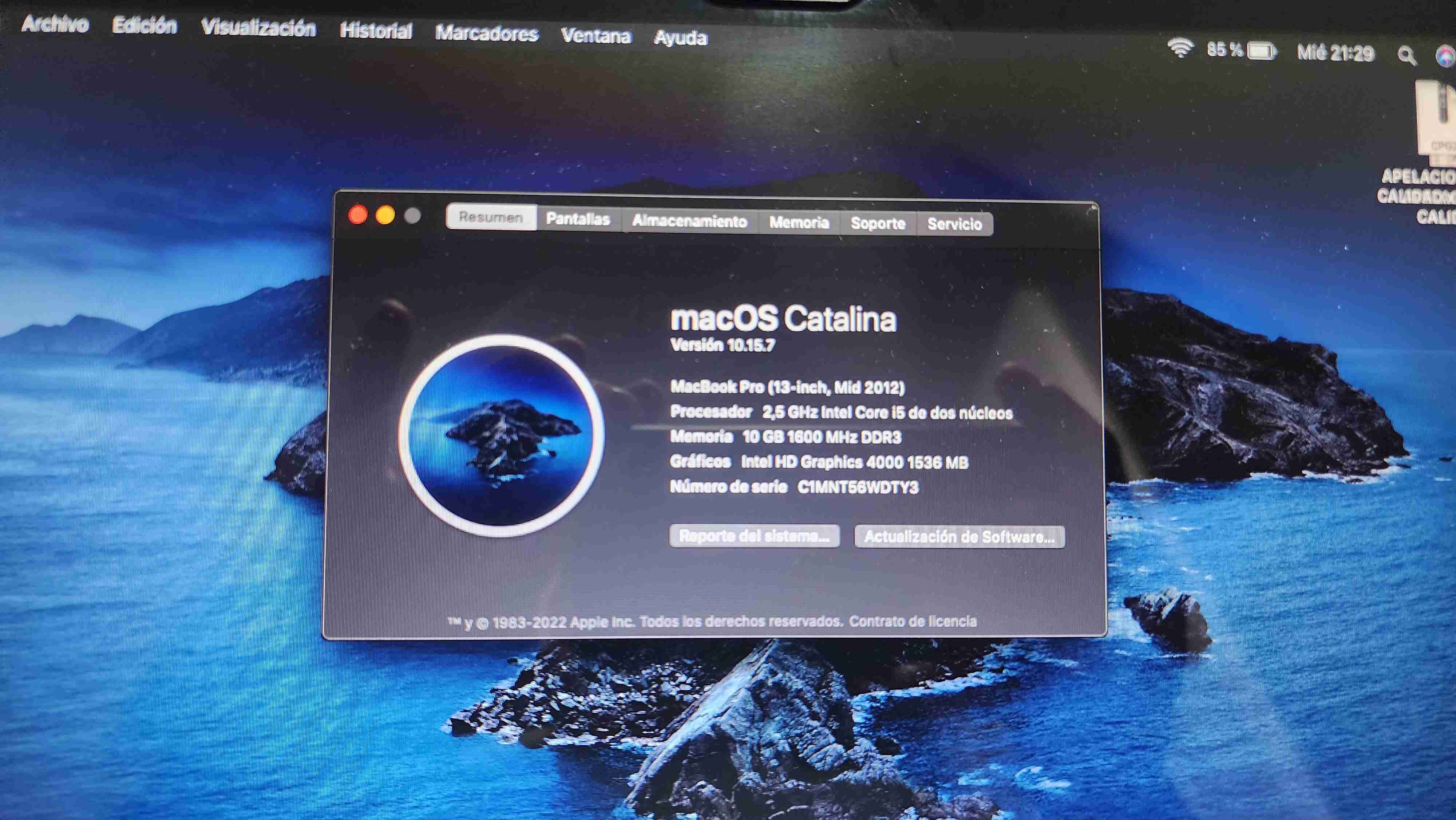 Laptop Apple MacBook gris - miniatura 5