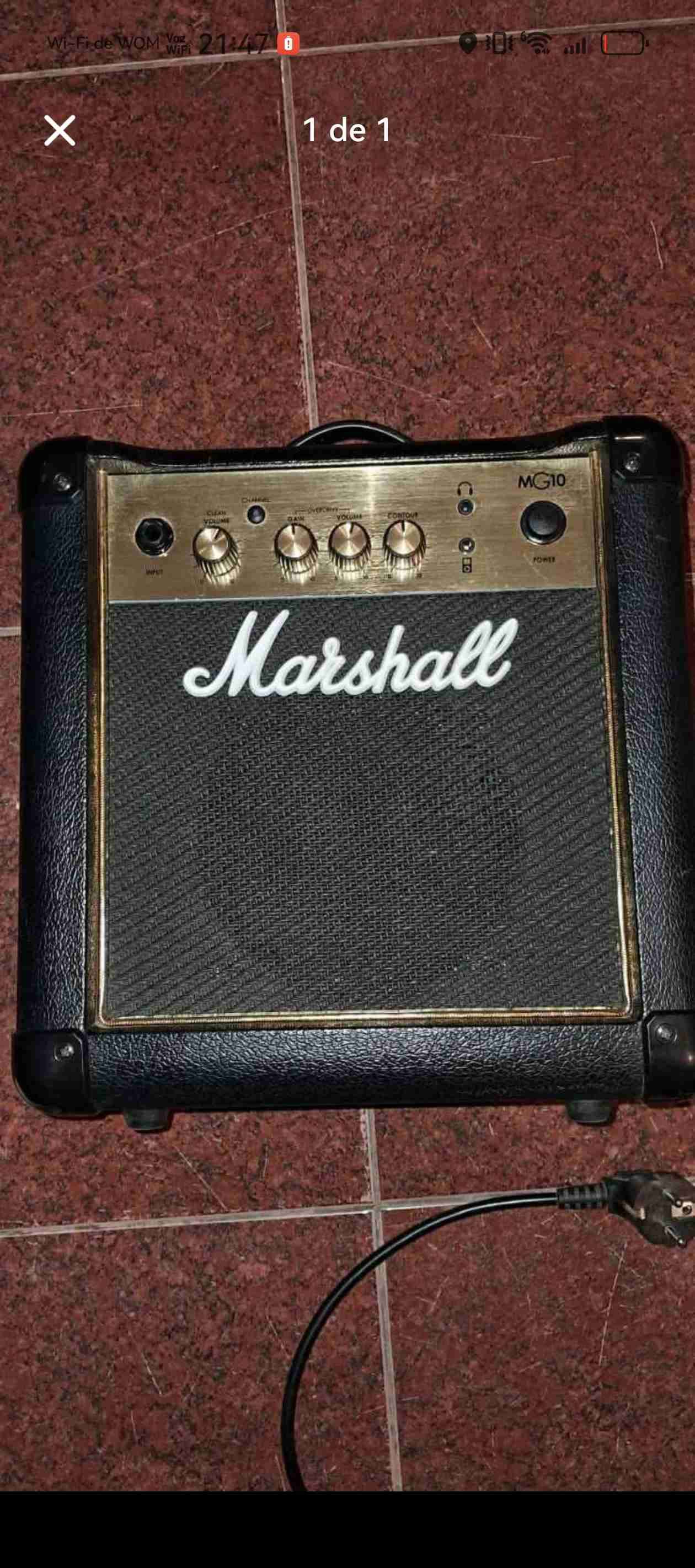 Amplificador Marshall MG10 negro