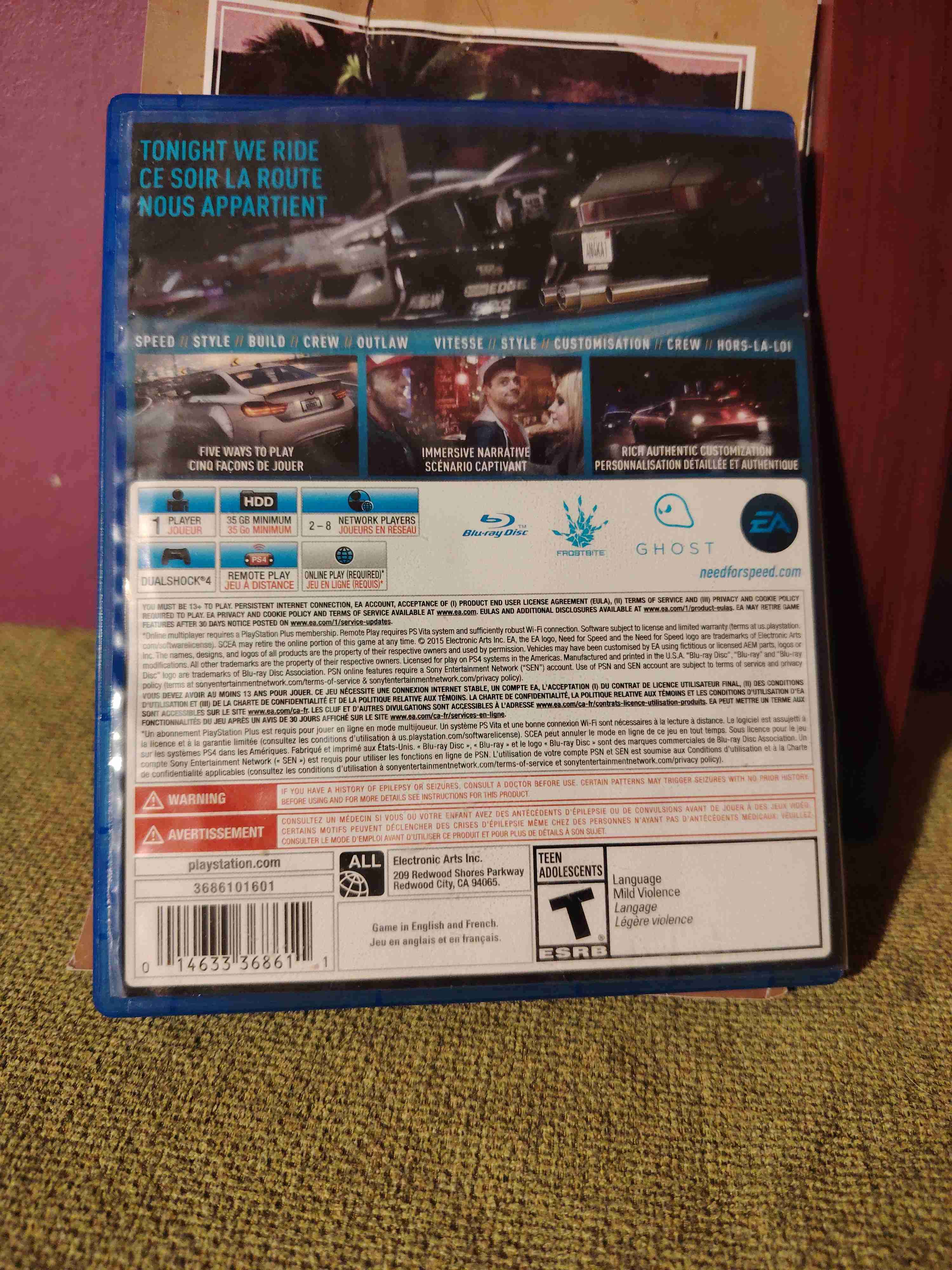 Juego PS4 Need for Speed - miniatura 3