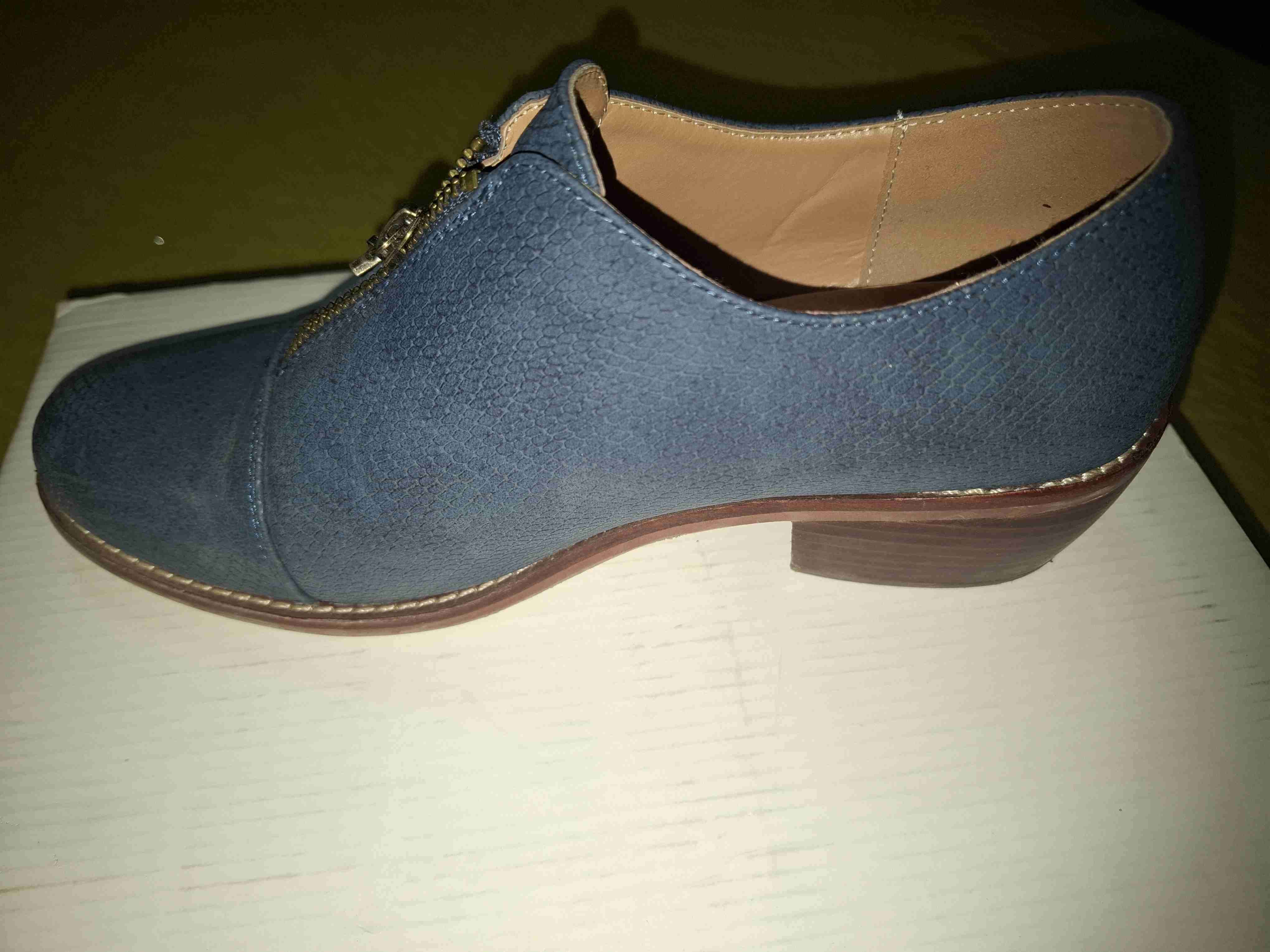 Zapatos Mujer azul con cierre - miniatura 2