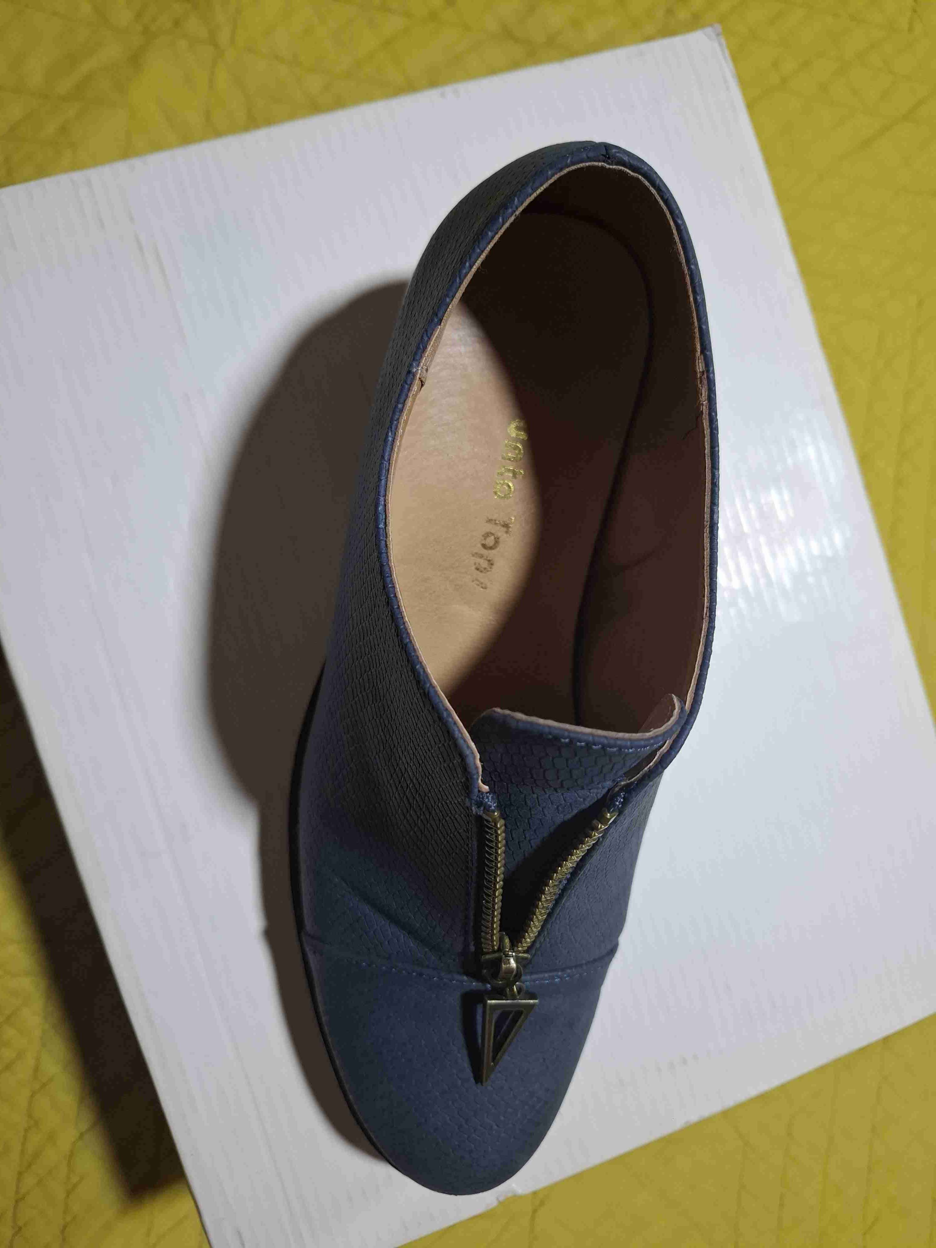 Zapatos Mujer azul con cierre - miniatura 5