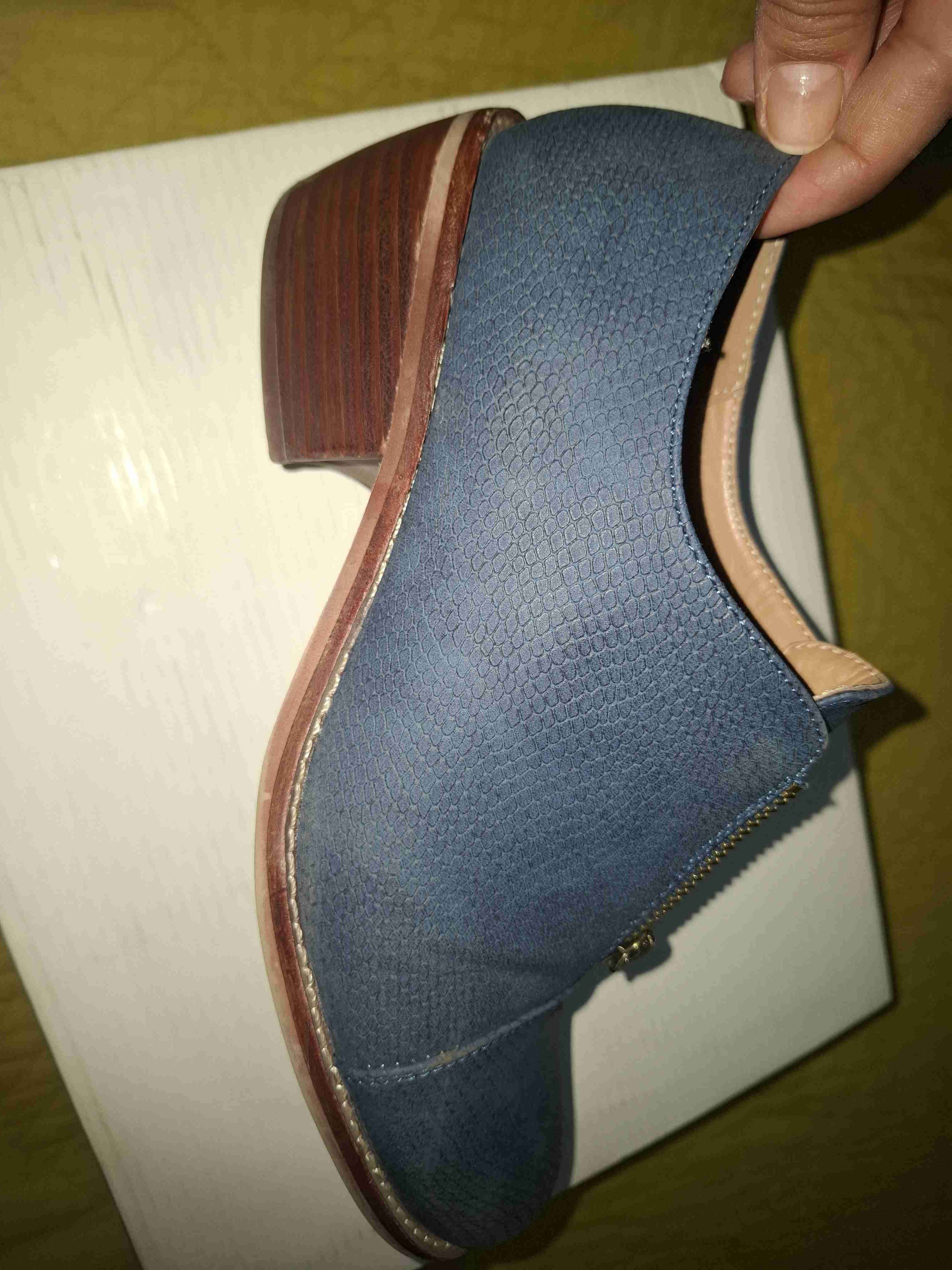 Zapatos Mujer azul con cierre - miniatura 6