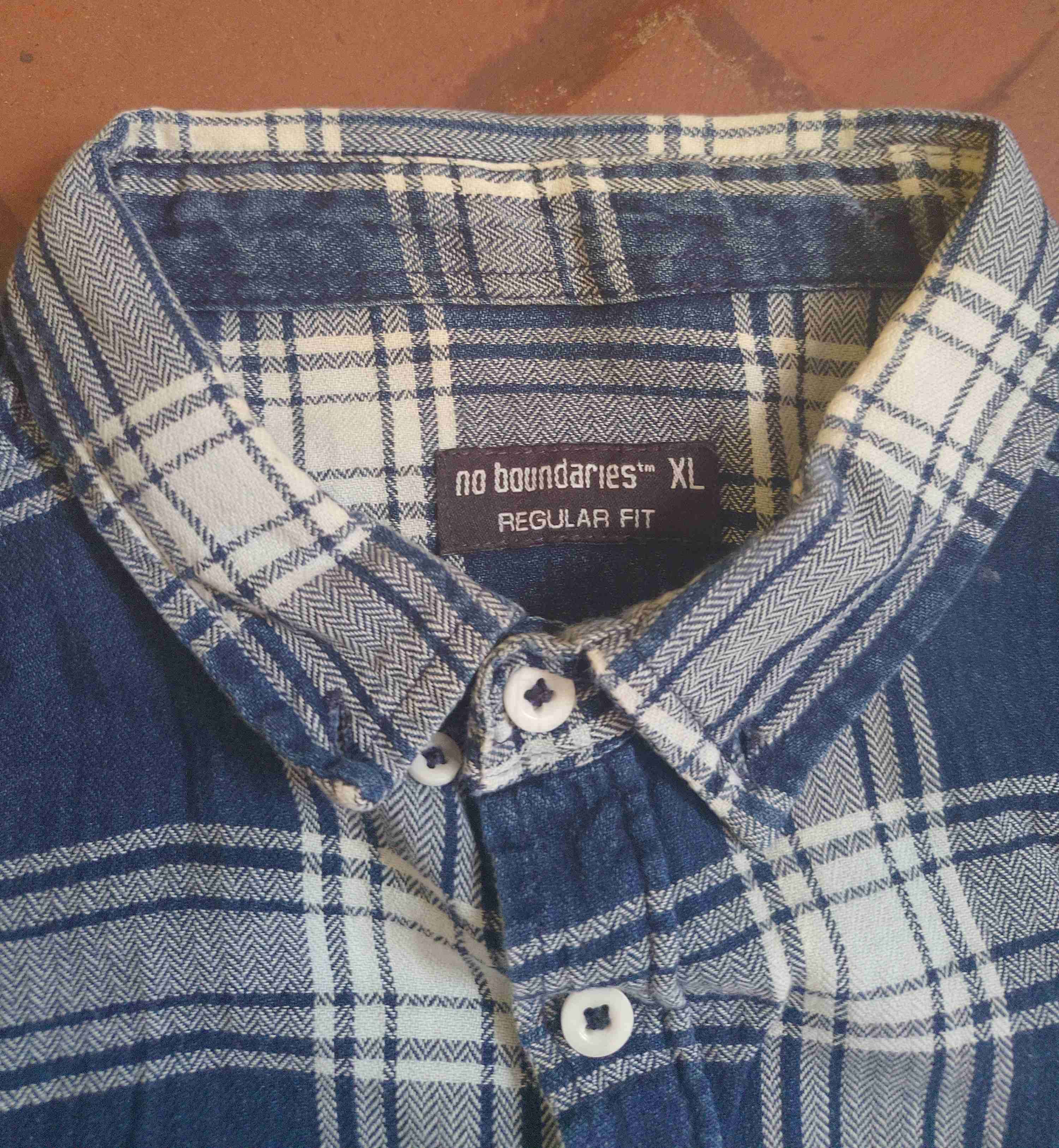 Camisa cuadro azul XL