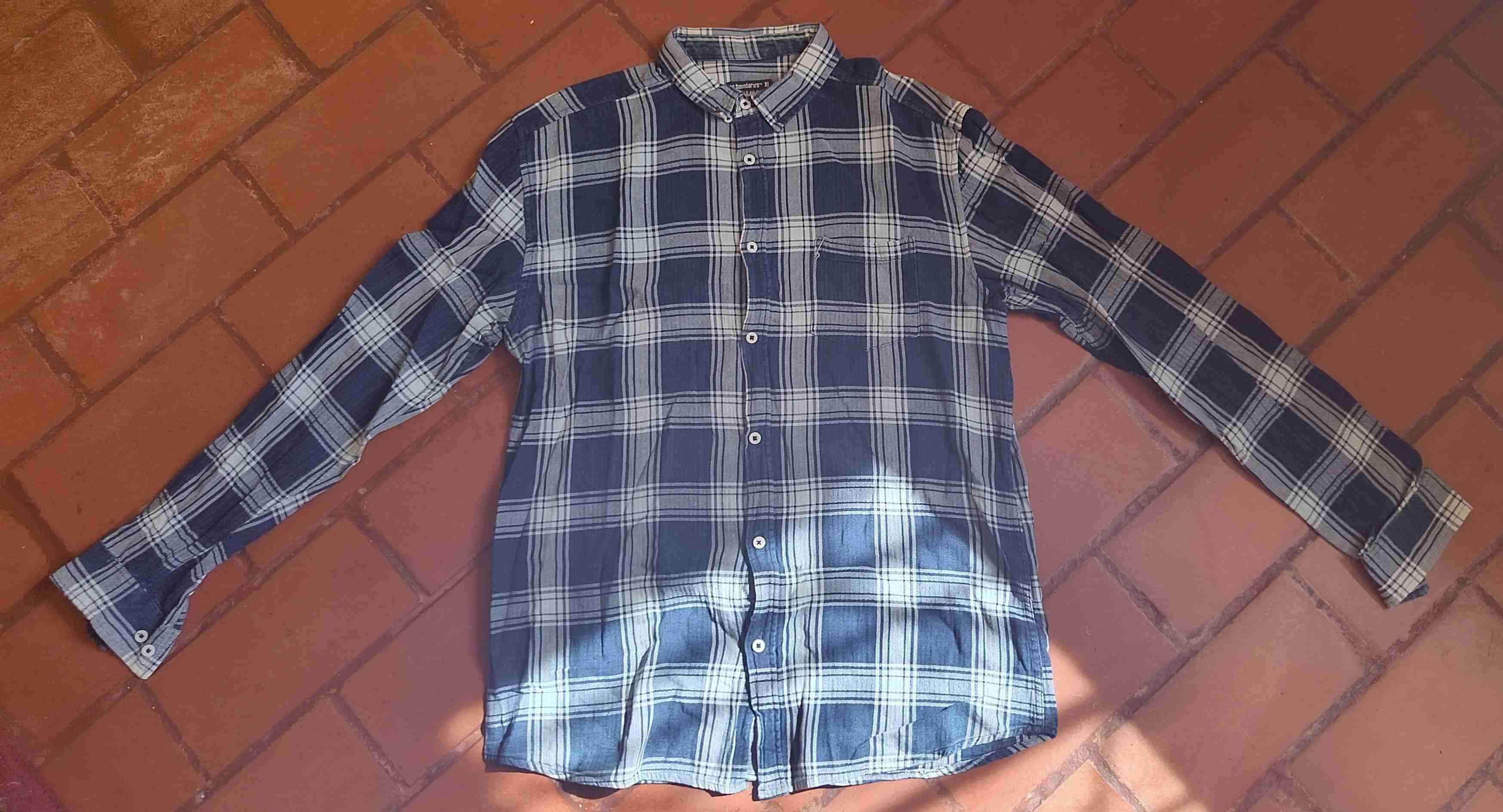 Camisa cuadro azul XL - miniatura 2