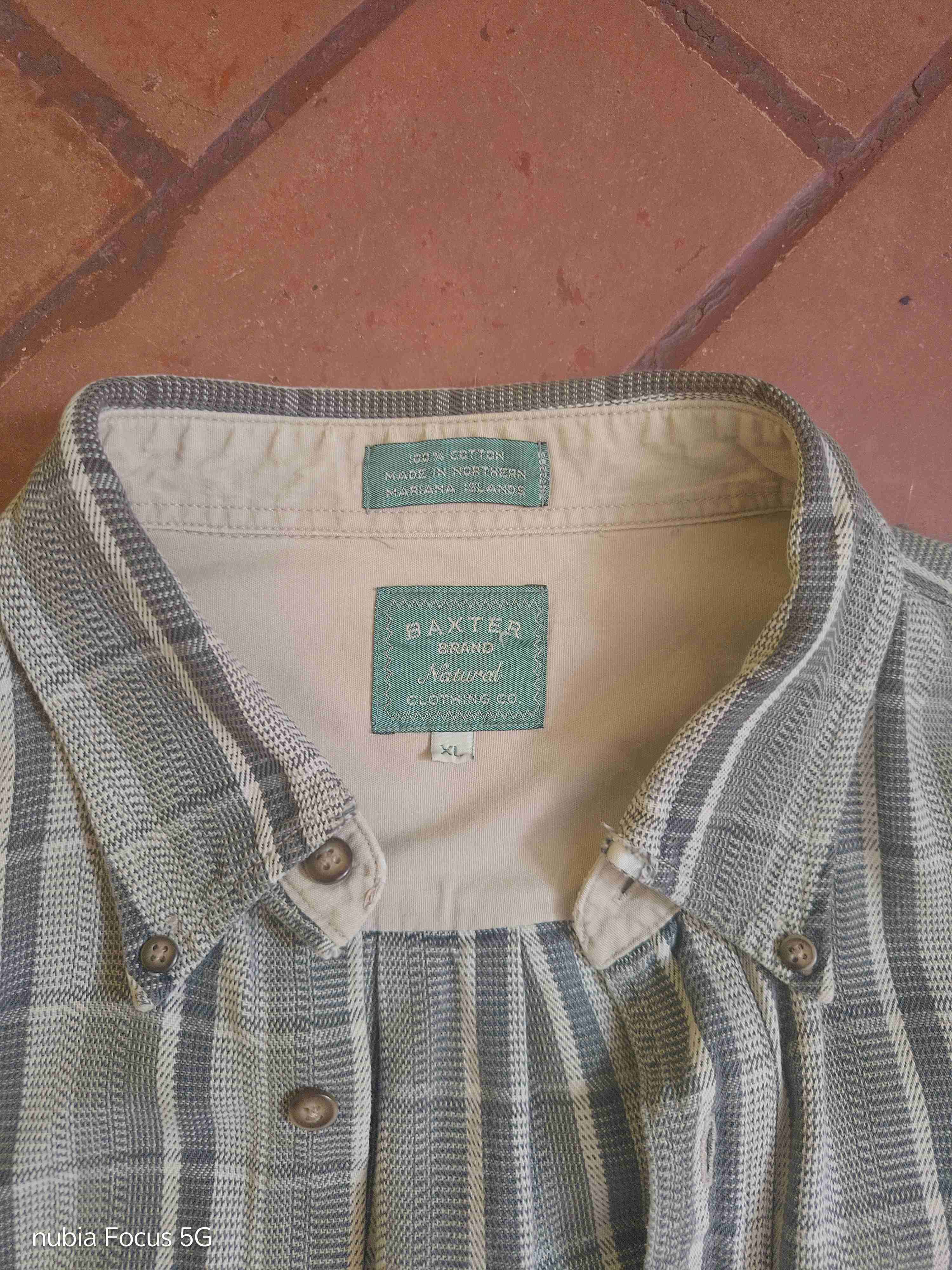 Camisa a cuadros Baxter XL