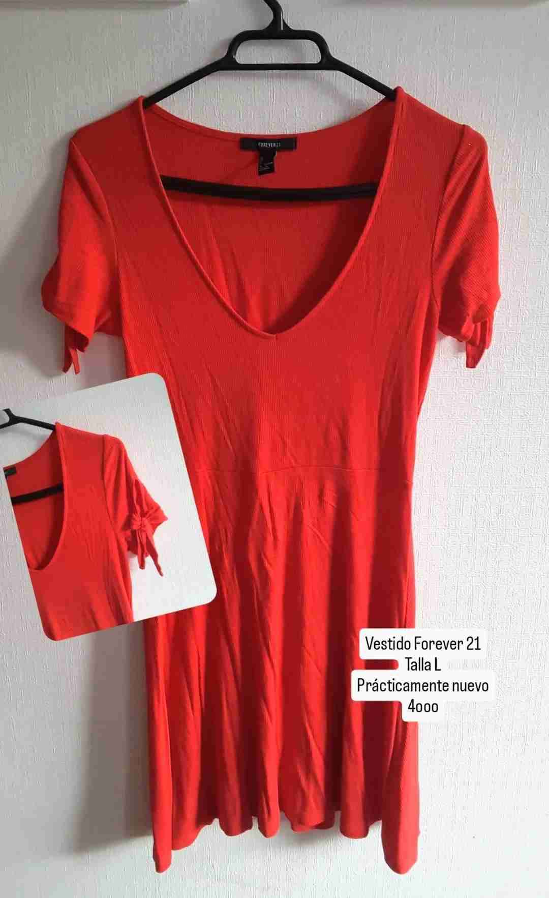 Vestido rojo Forever 21