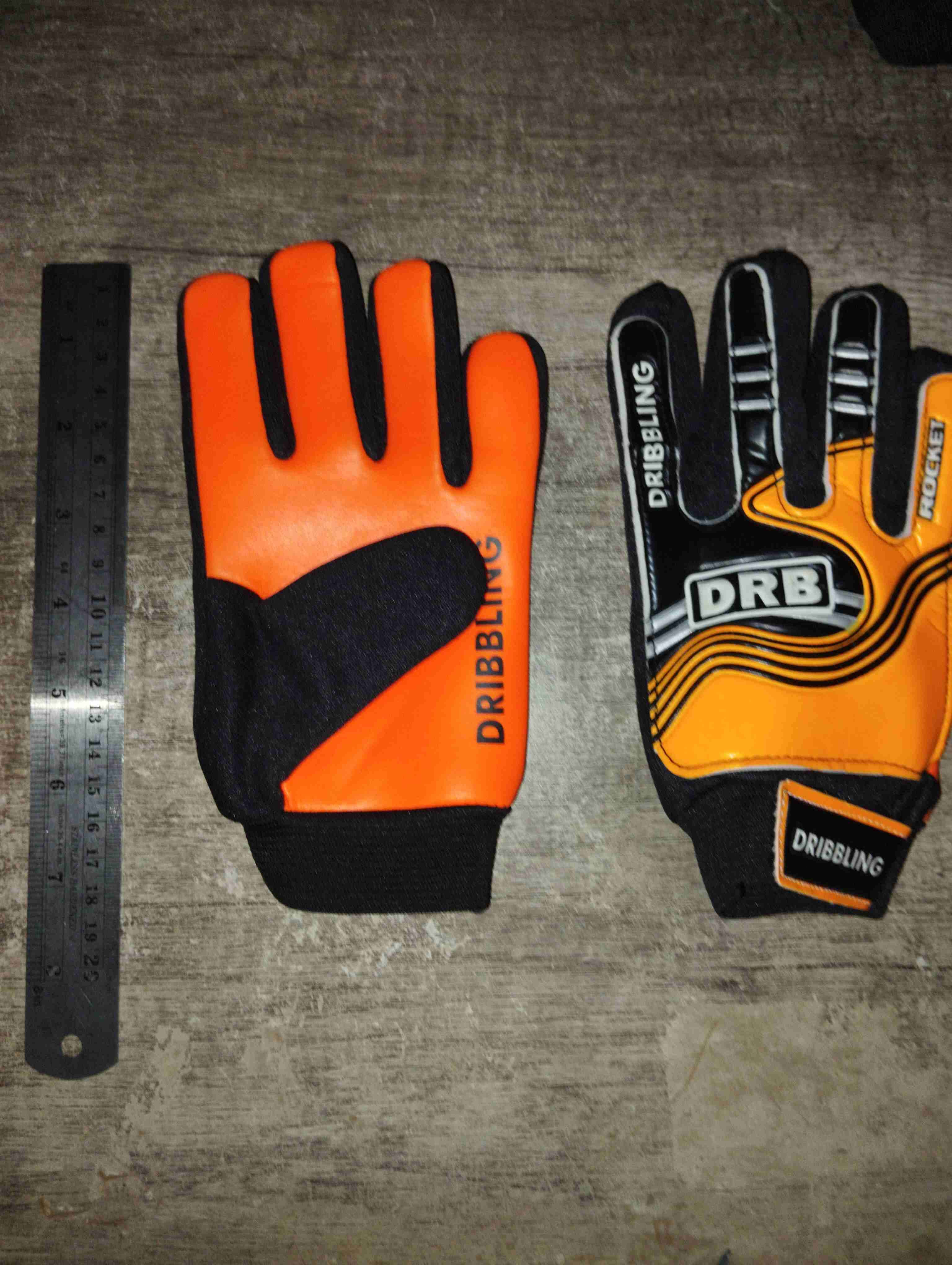 Guantes de portero color naranja - miniatura 2