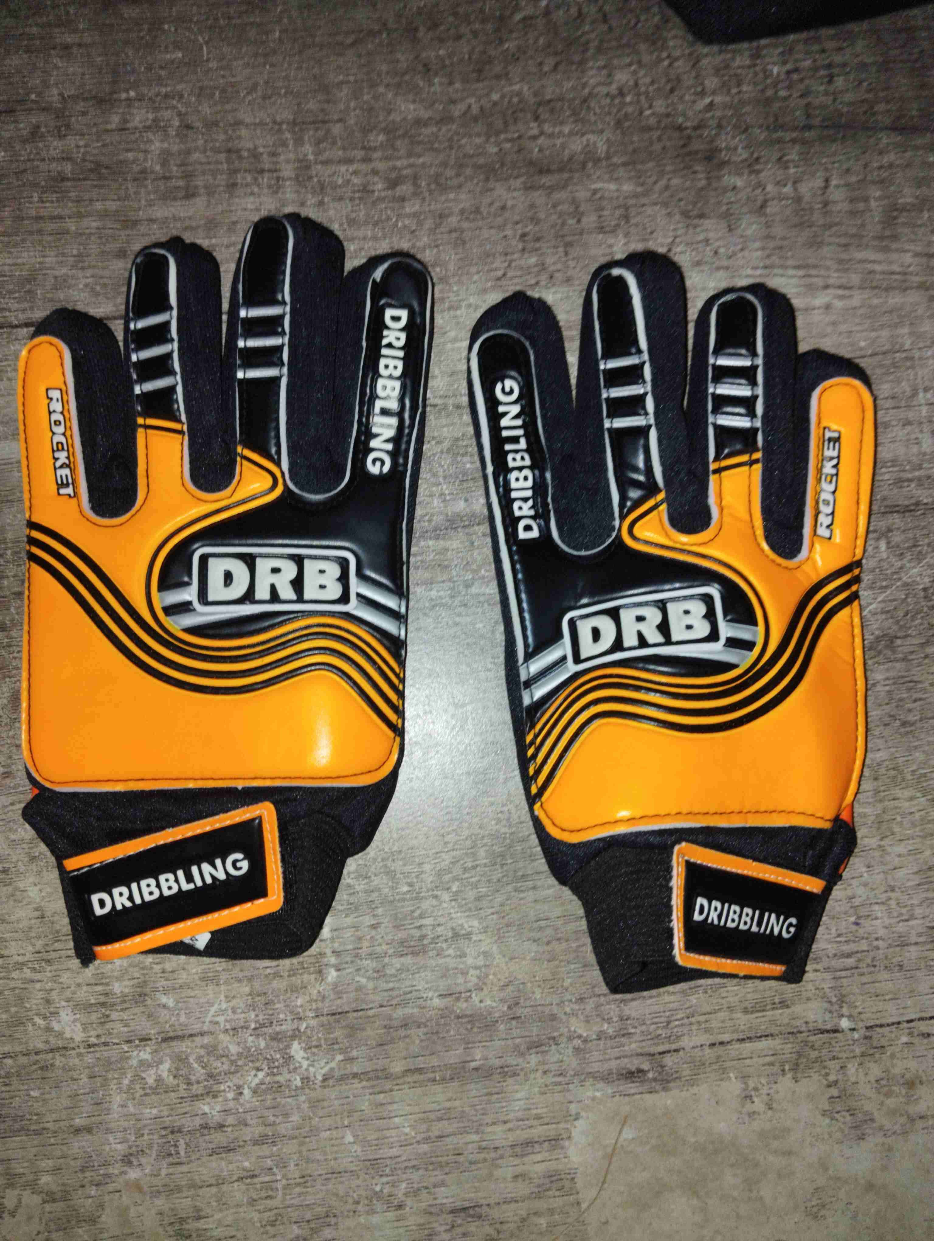Guantes de portero color naranja - miniatura 3