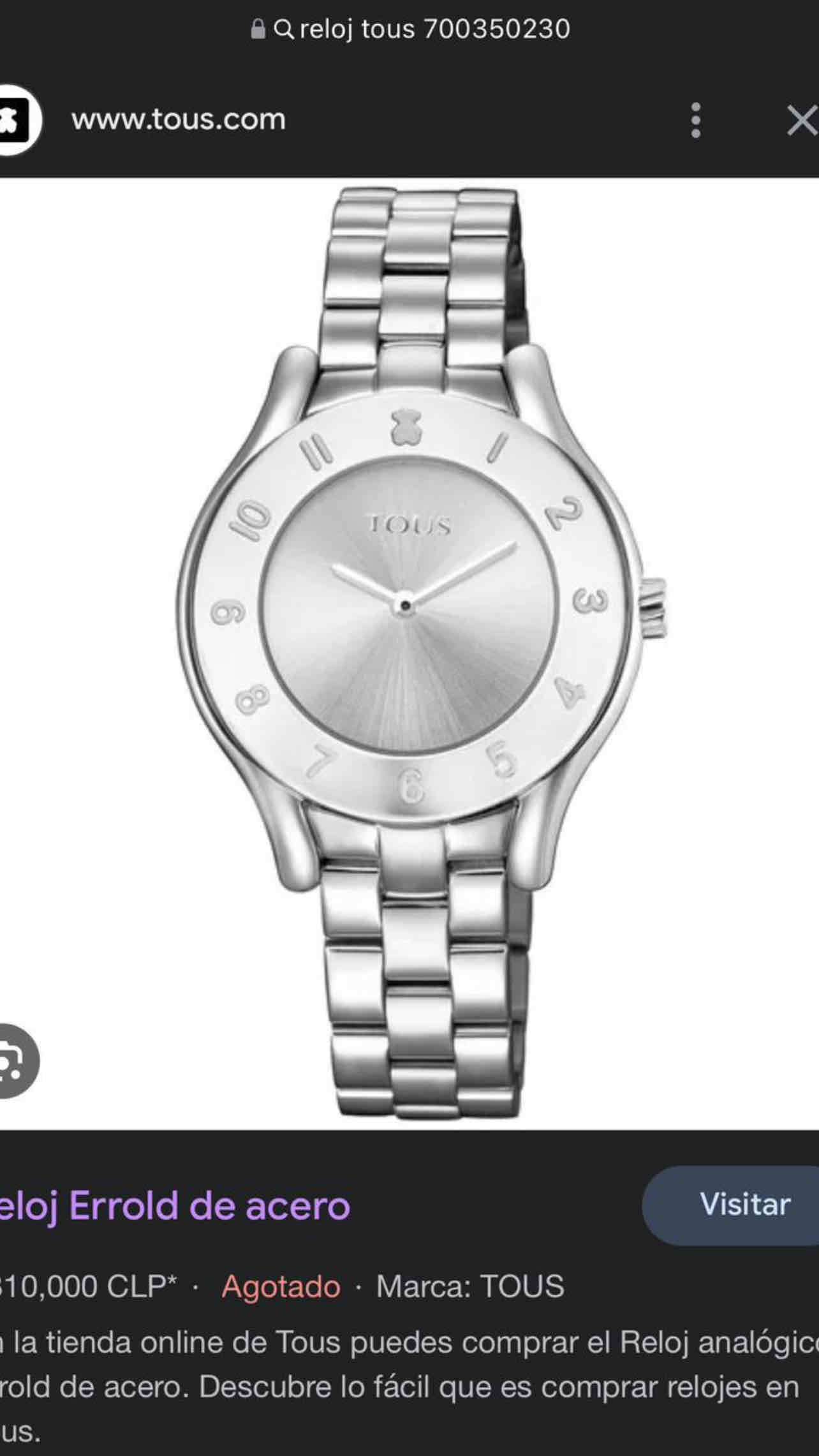 Reloj acero inoxidable elegante TOUS - miniatura 5