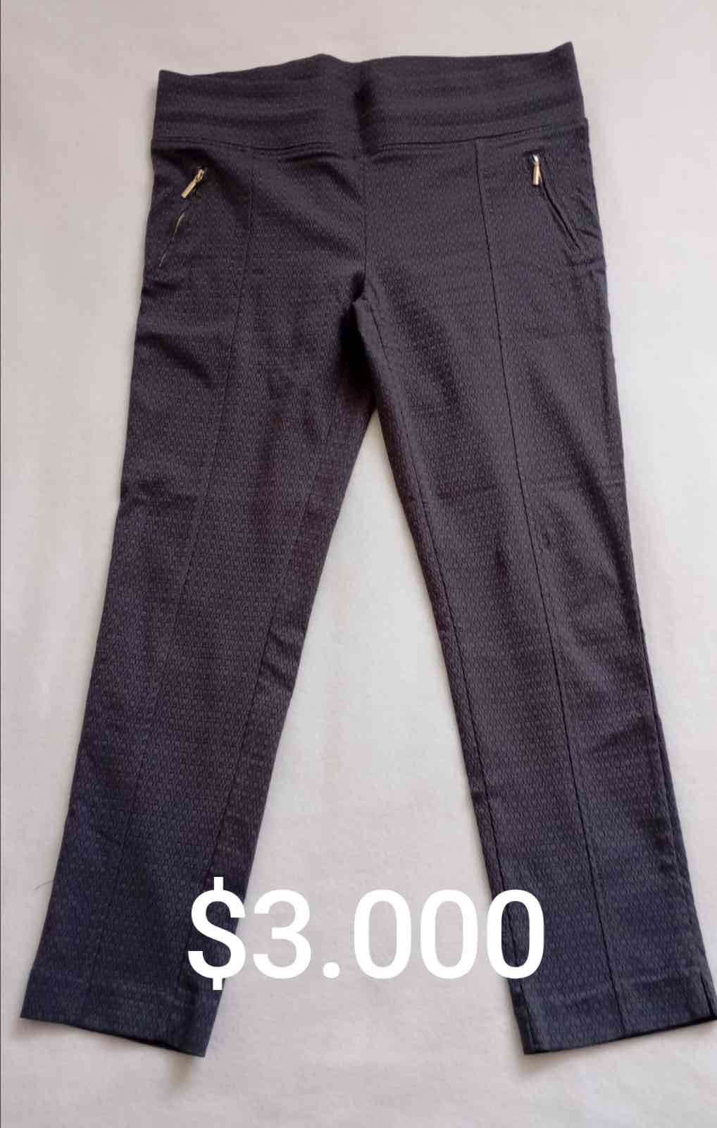 Pantalón Gris con cremalleras de Adorno