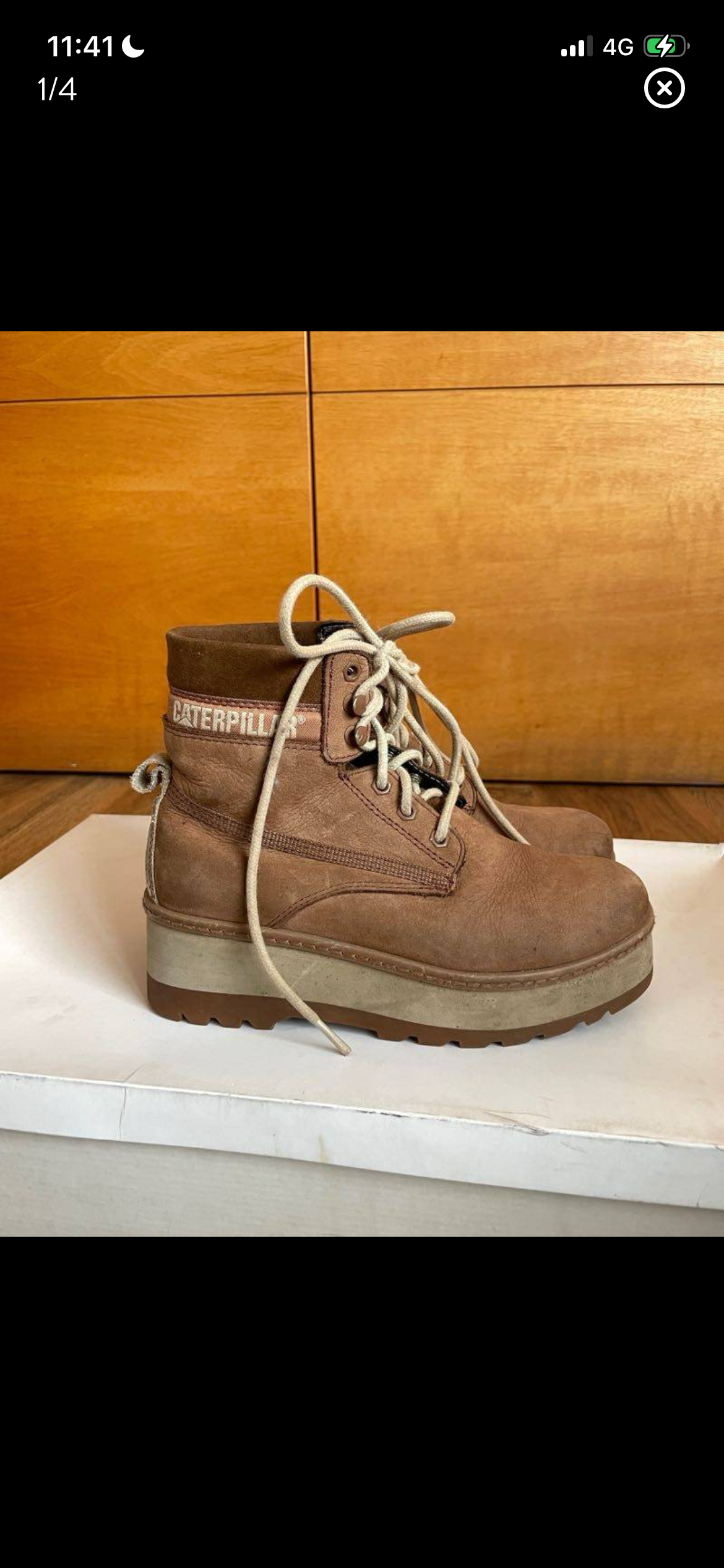 Botines Caterpillar café