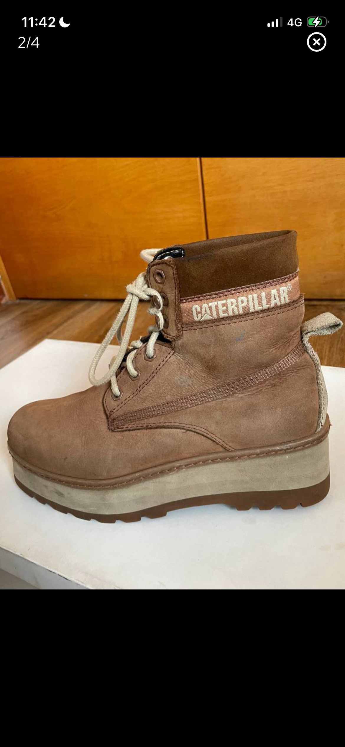 Botines Caterpillar café - miniatura 2