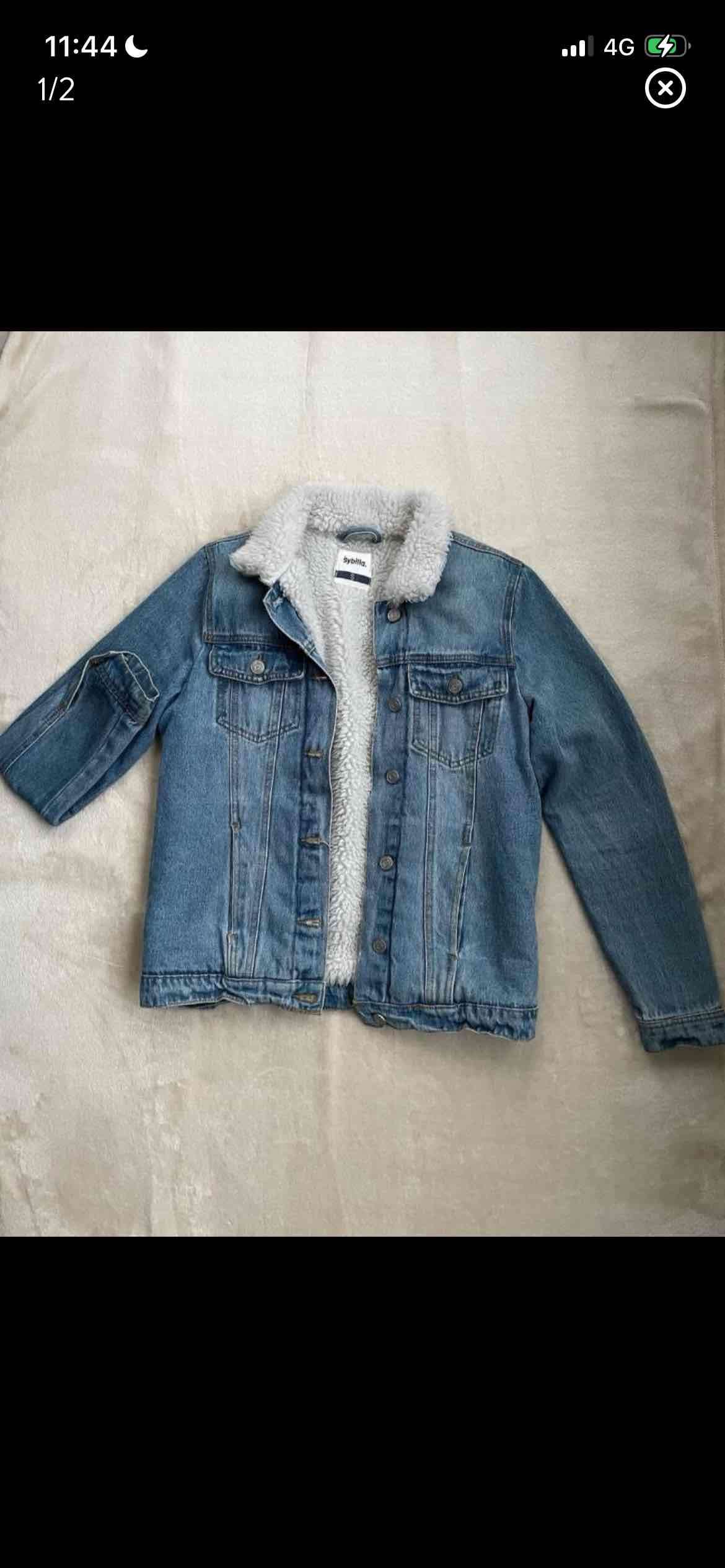 Chaqueta Sybilla mezclilla con forro