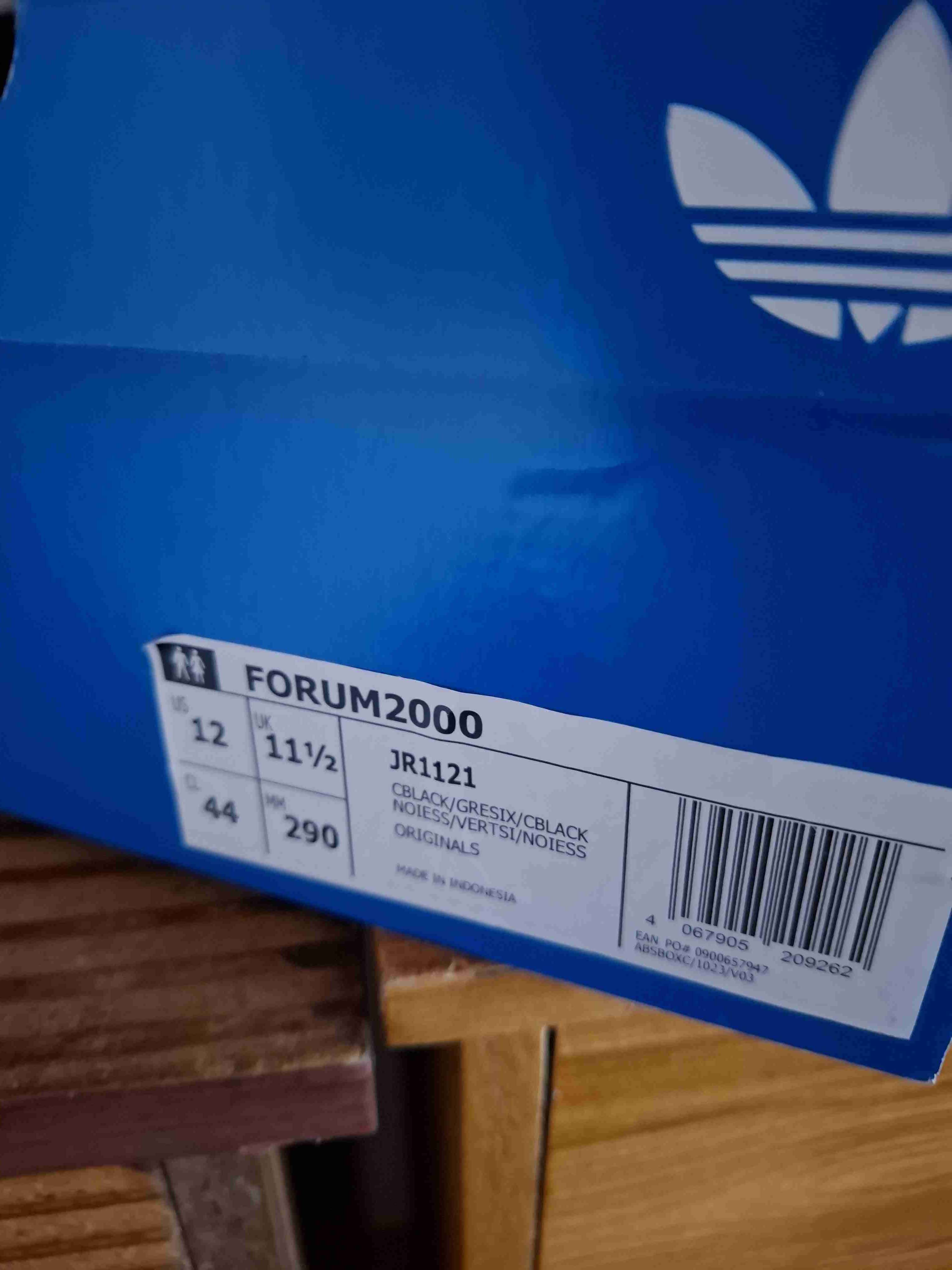 Zapatillas negras Adidas Forum 2000 - miniatura 4