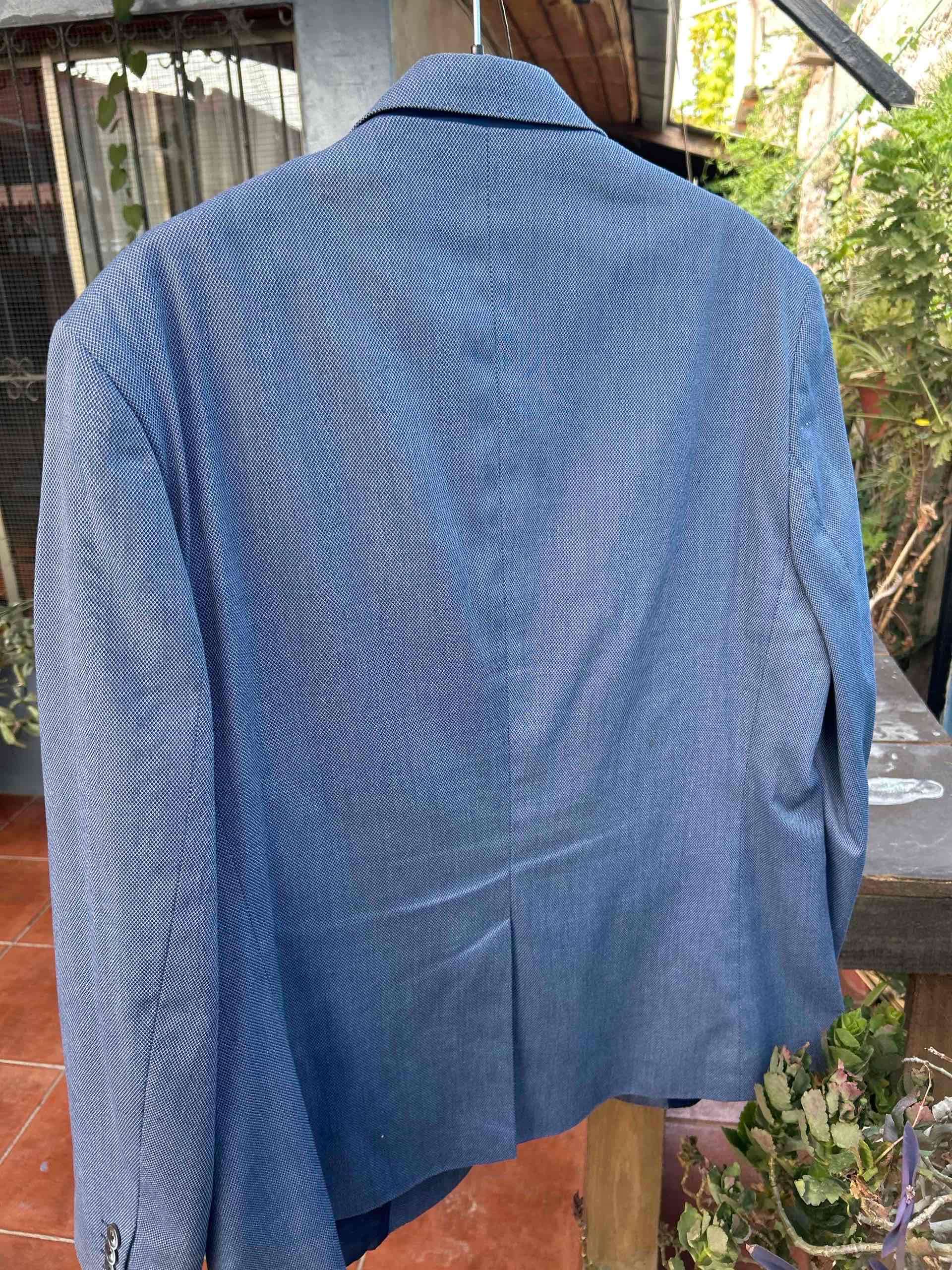 Blazer azul oscuro para hombre - 3