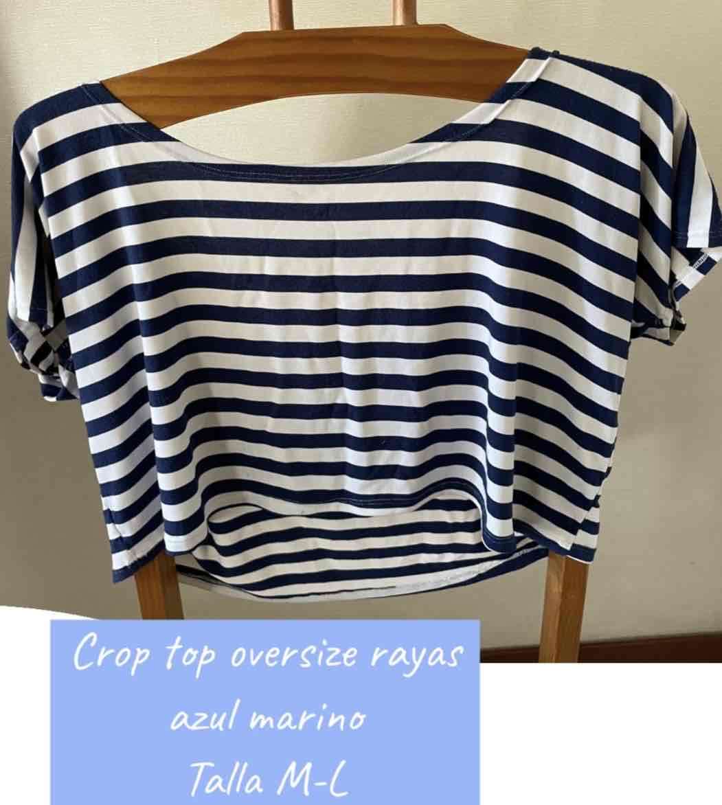 Crop top oversize algodón peruano M-L