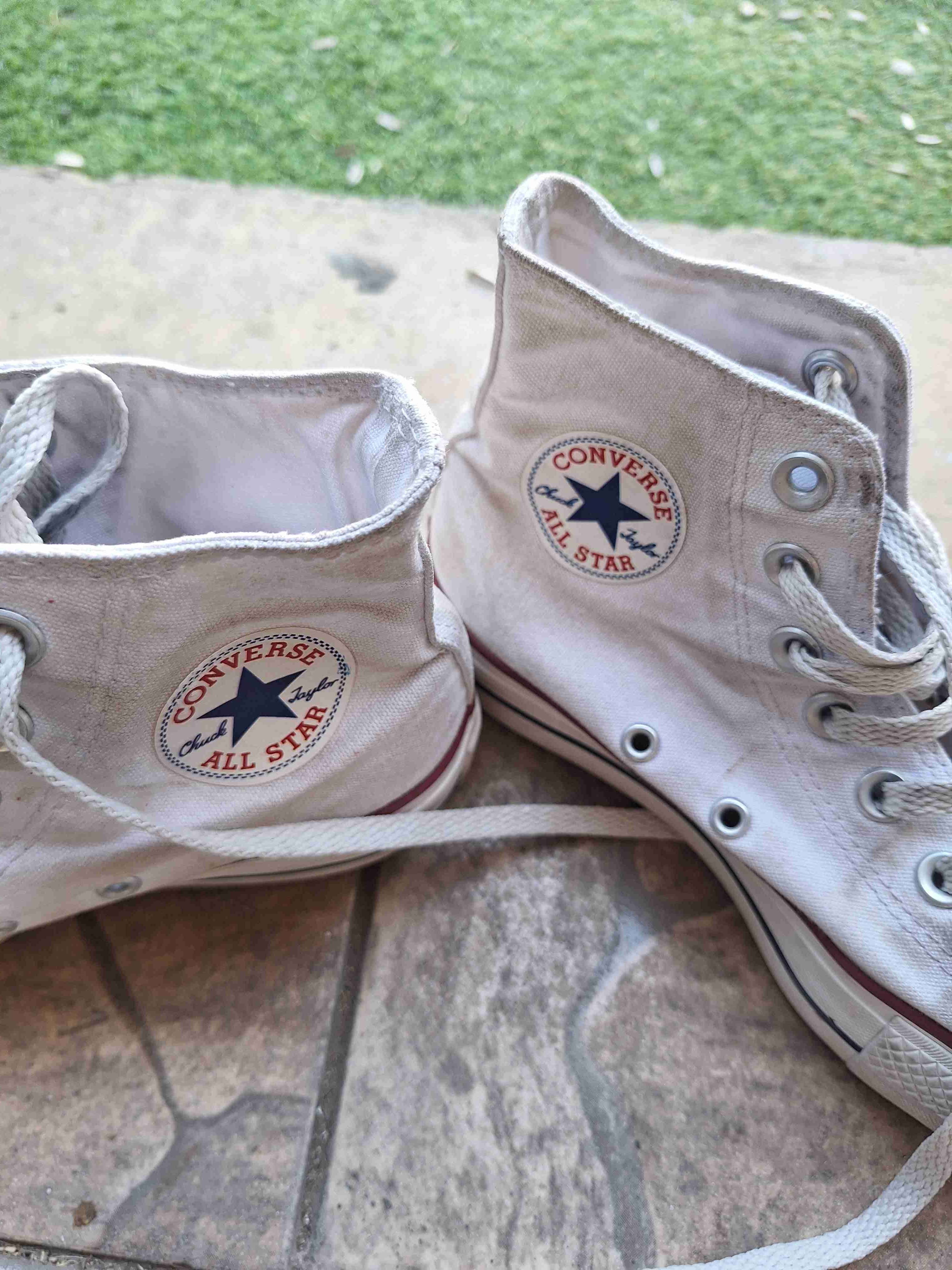 Zapatillas blancas de lona, converse all stars - miniatura 2