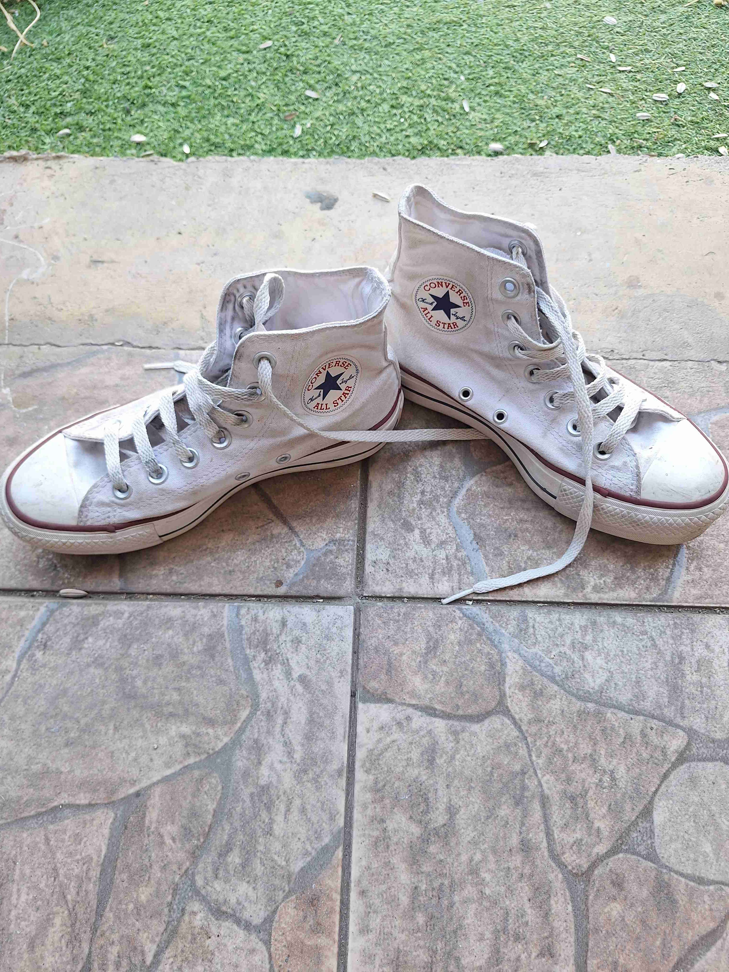 Zapatillas blancas de lona, converse all stars - miniatura 3