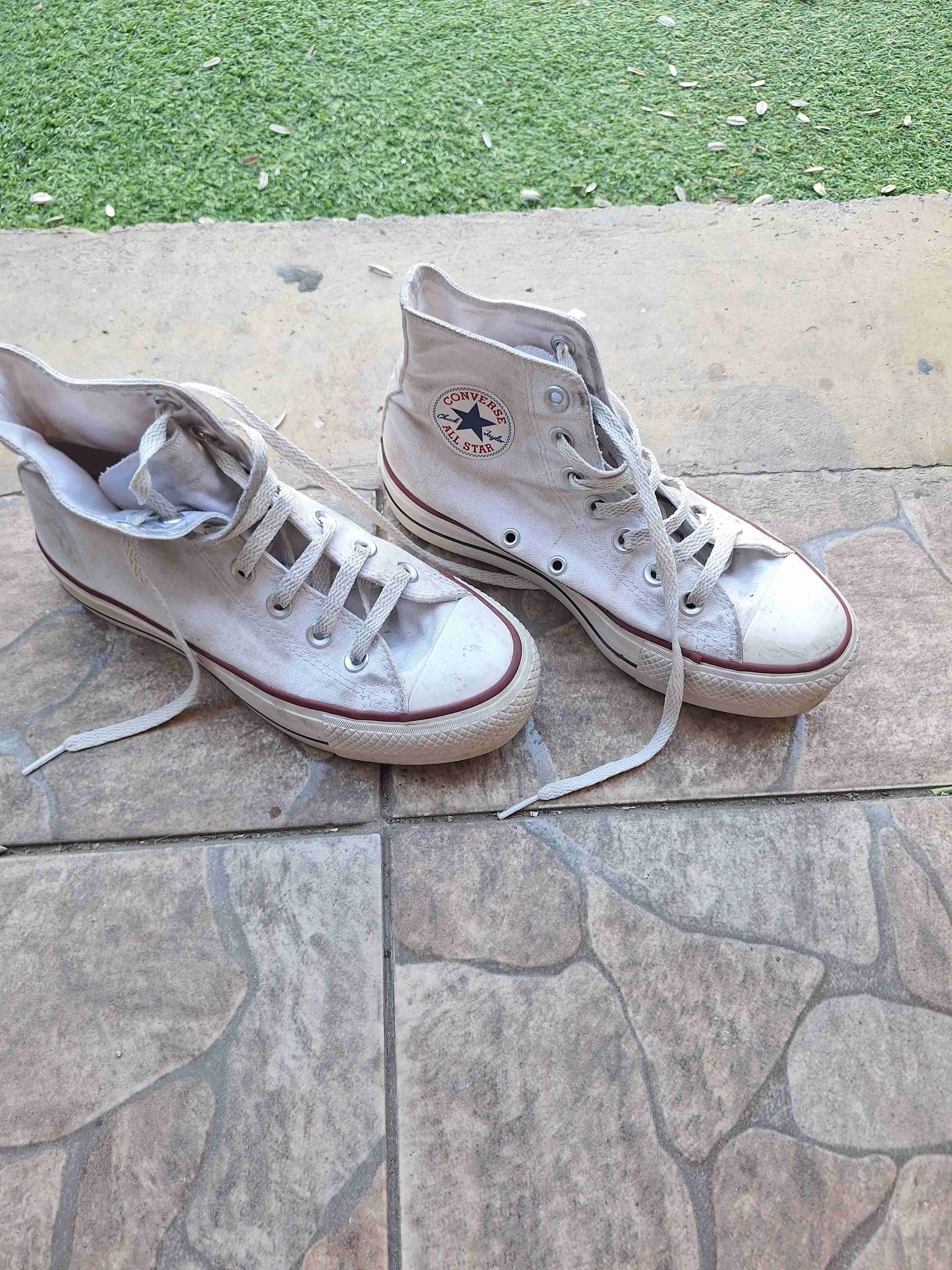 Zapatillas blancas de lona, converse all stars - miniatura 6
