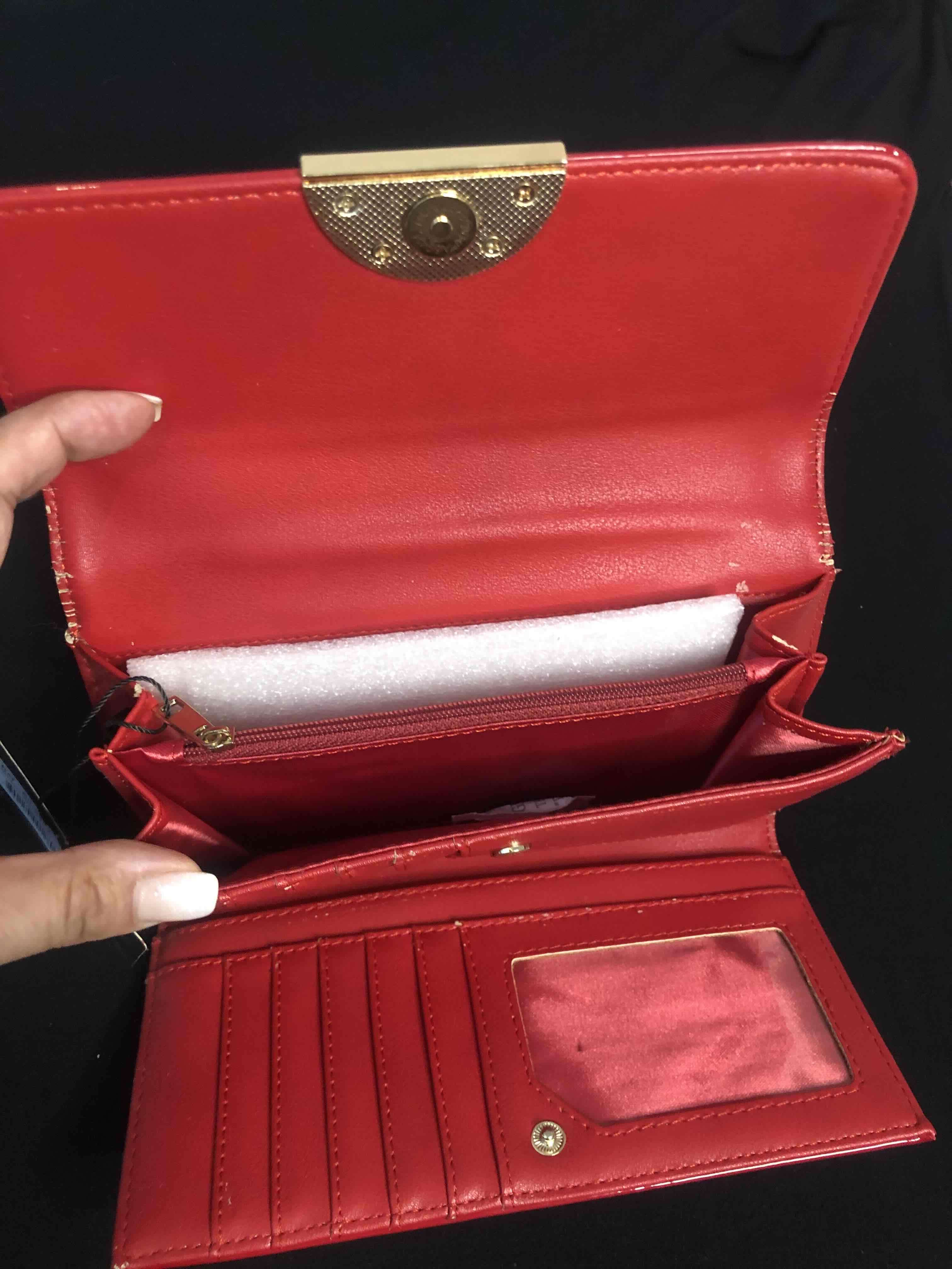 Billetera Gacel, roja, charol - miniatura 3