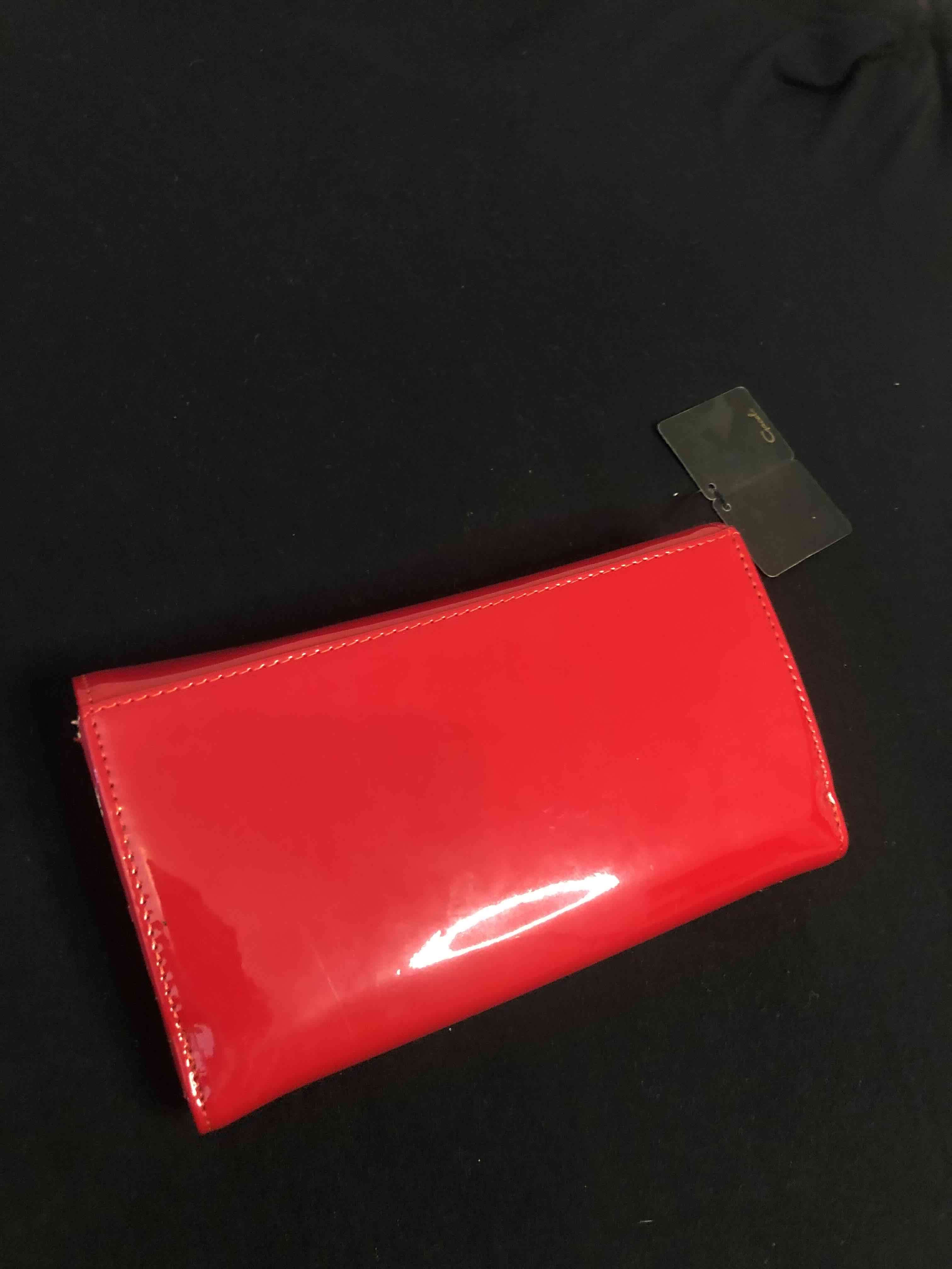 Billetera Gacel, roja, charol - miniatura 4