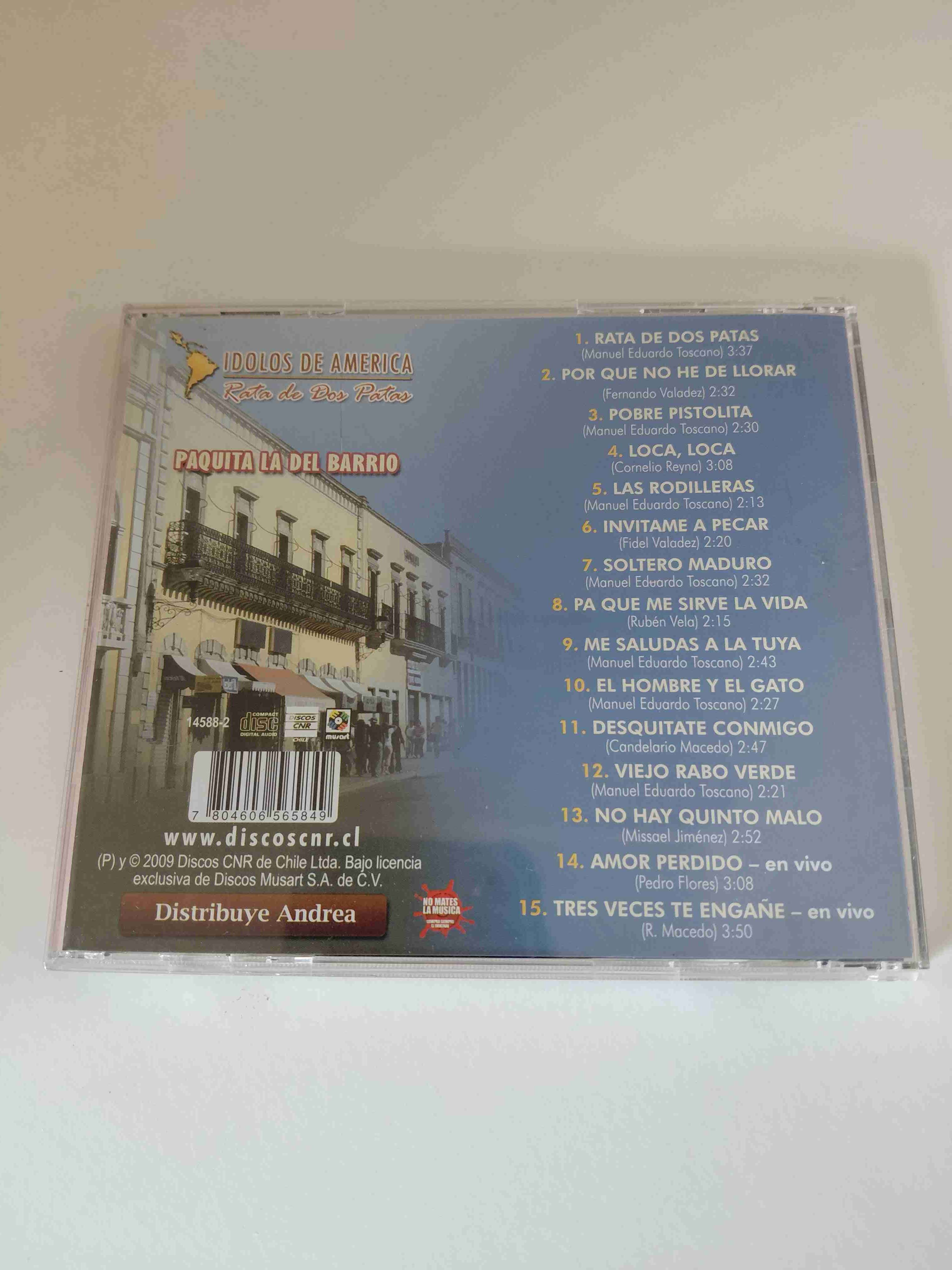 CD Paquita la del Barrio Ídolos de América - miniatura 2