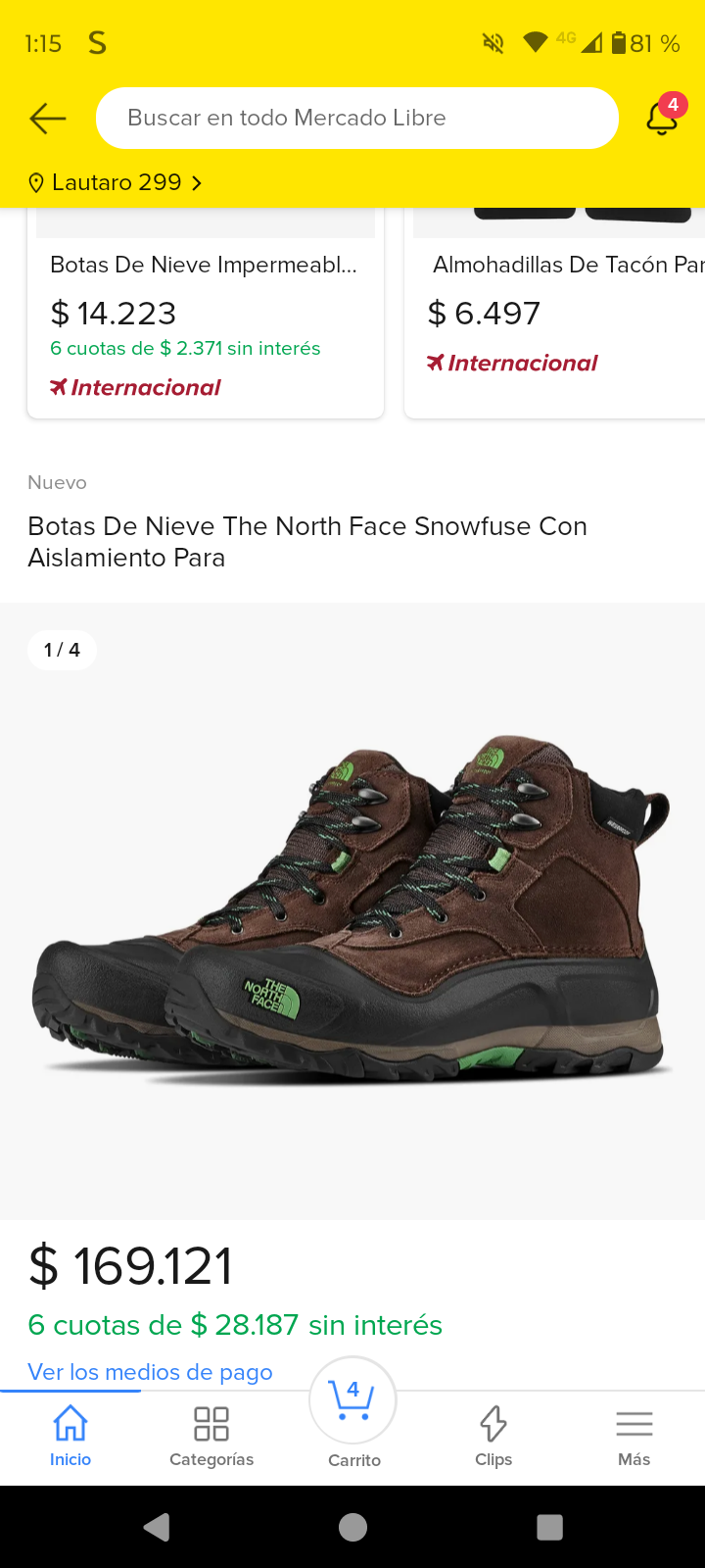 Botas hombre The North Face - miniatura 3