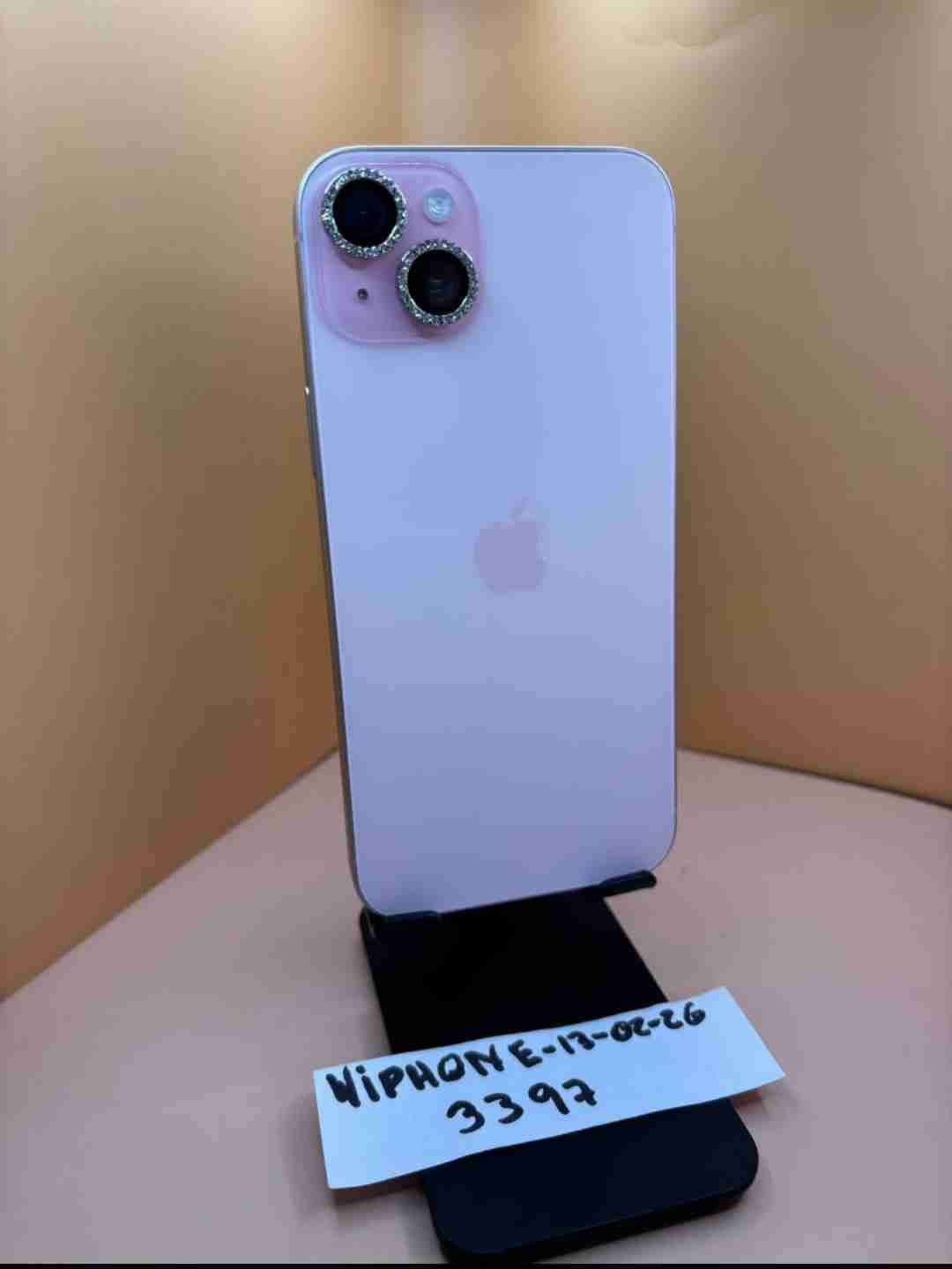 iPhone 15 plus rosado 128gb batería 91%