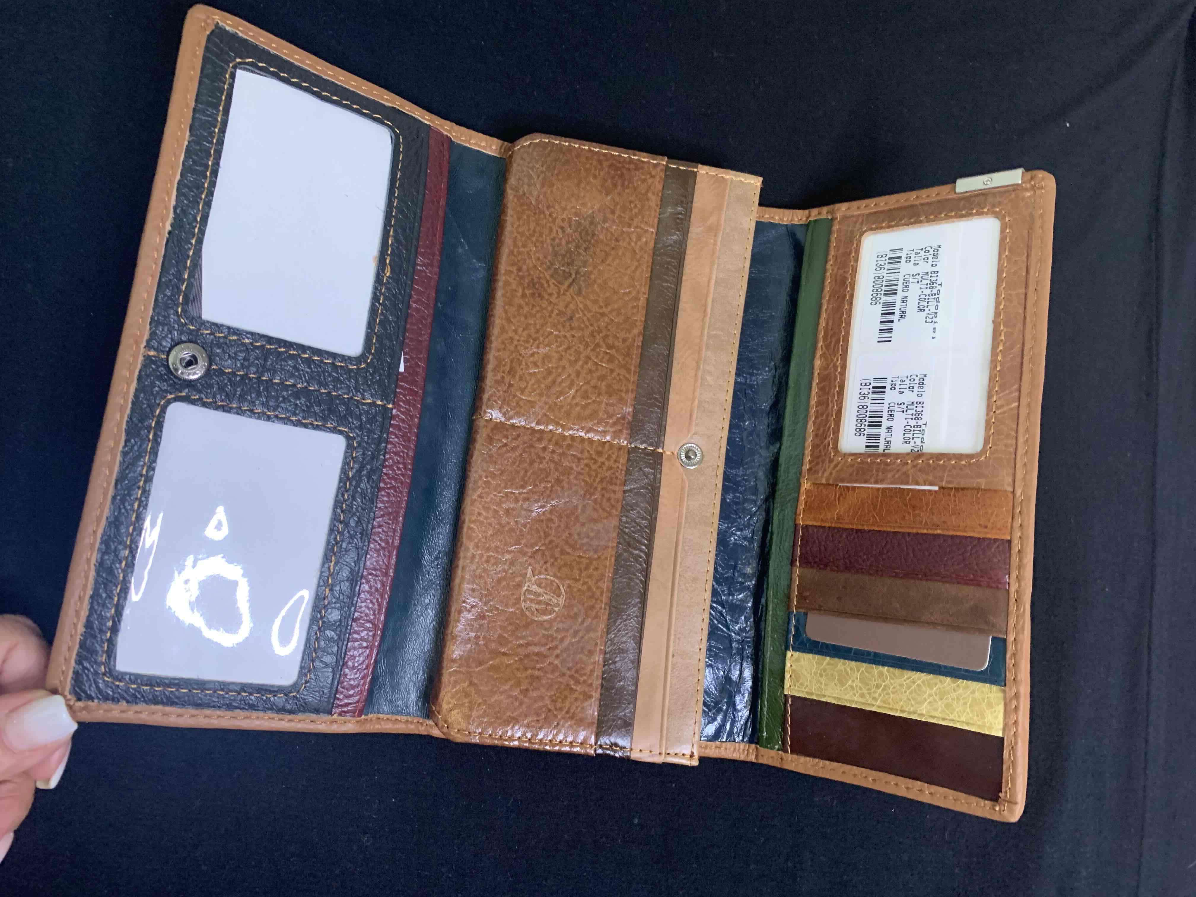 Billetera de cuero multicolor - miniatura 3