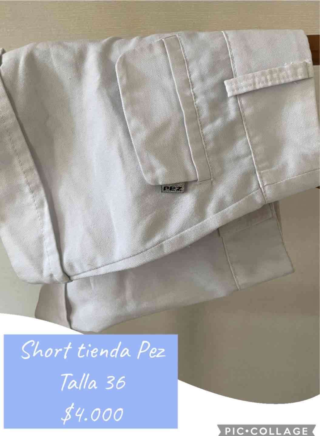 Short blanco Tienda Pez