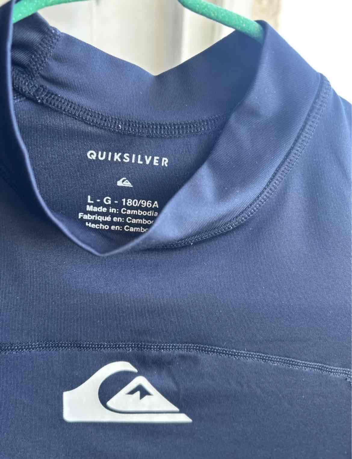 Polera Quiksilver manga larga azul - miniatura 2