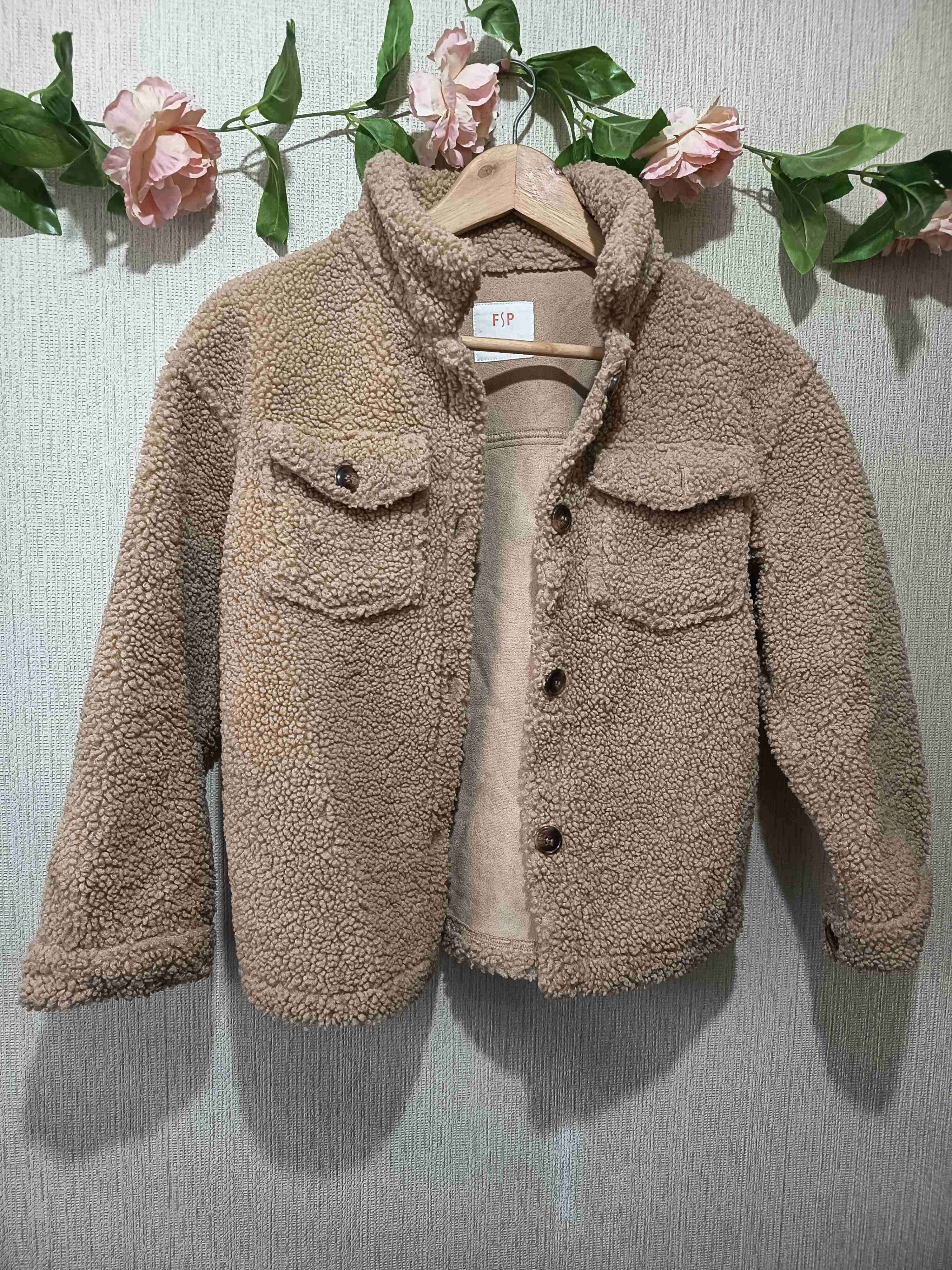 Chaqueta de niña  beige talla 12