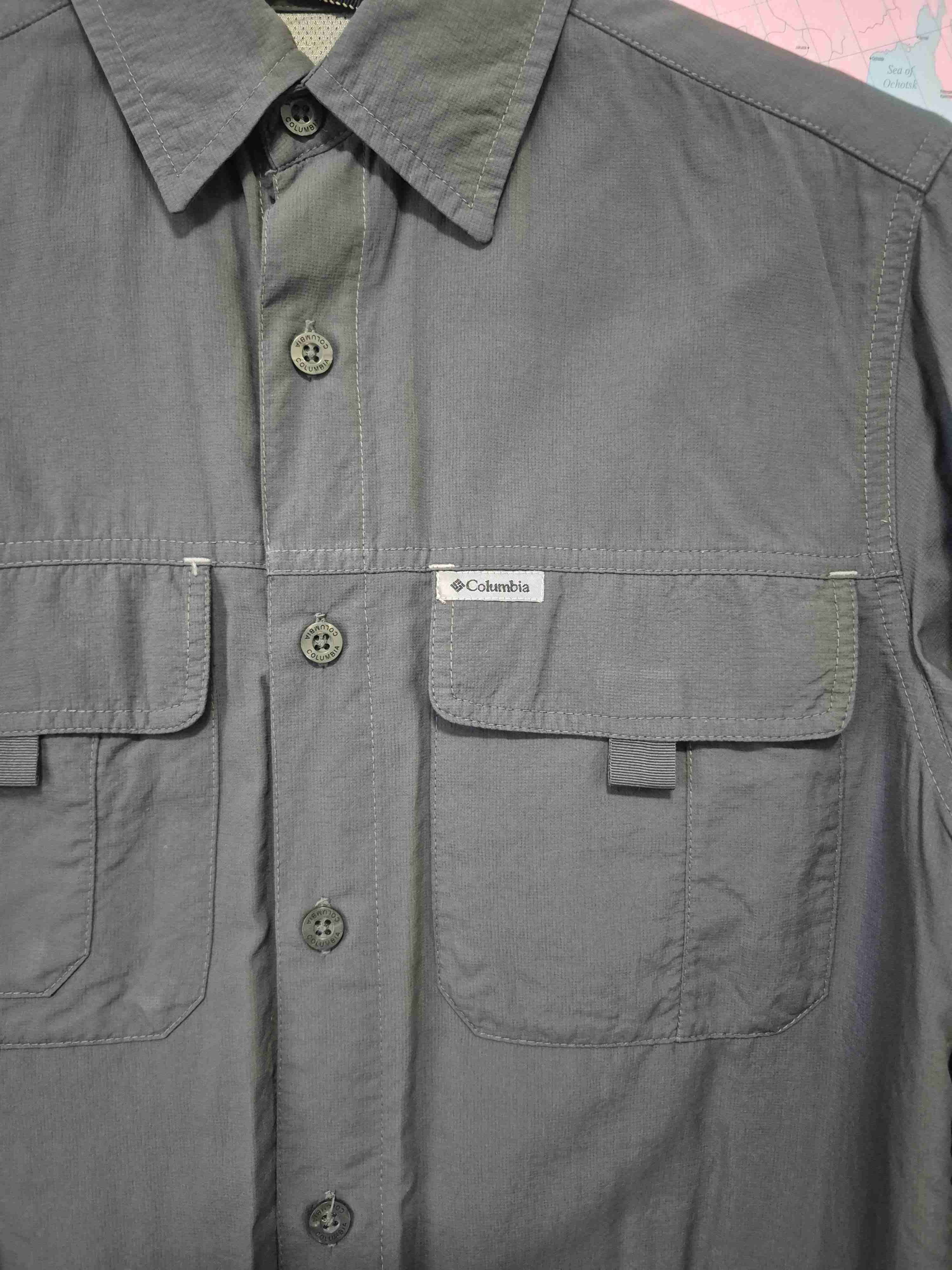 Camisa gris de manga larga Columbia - miniatura 2