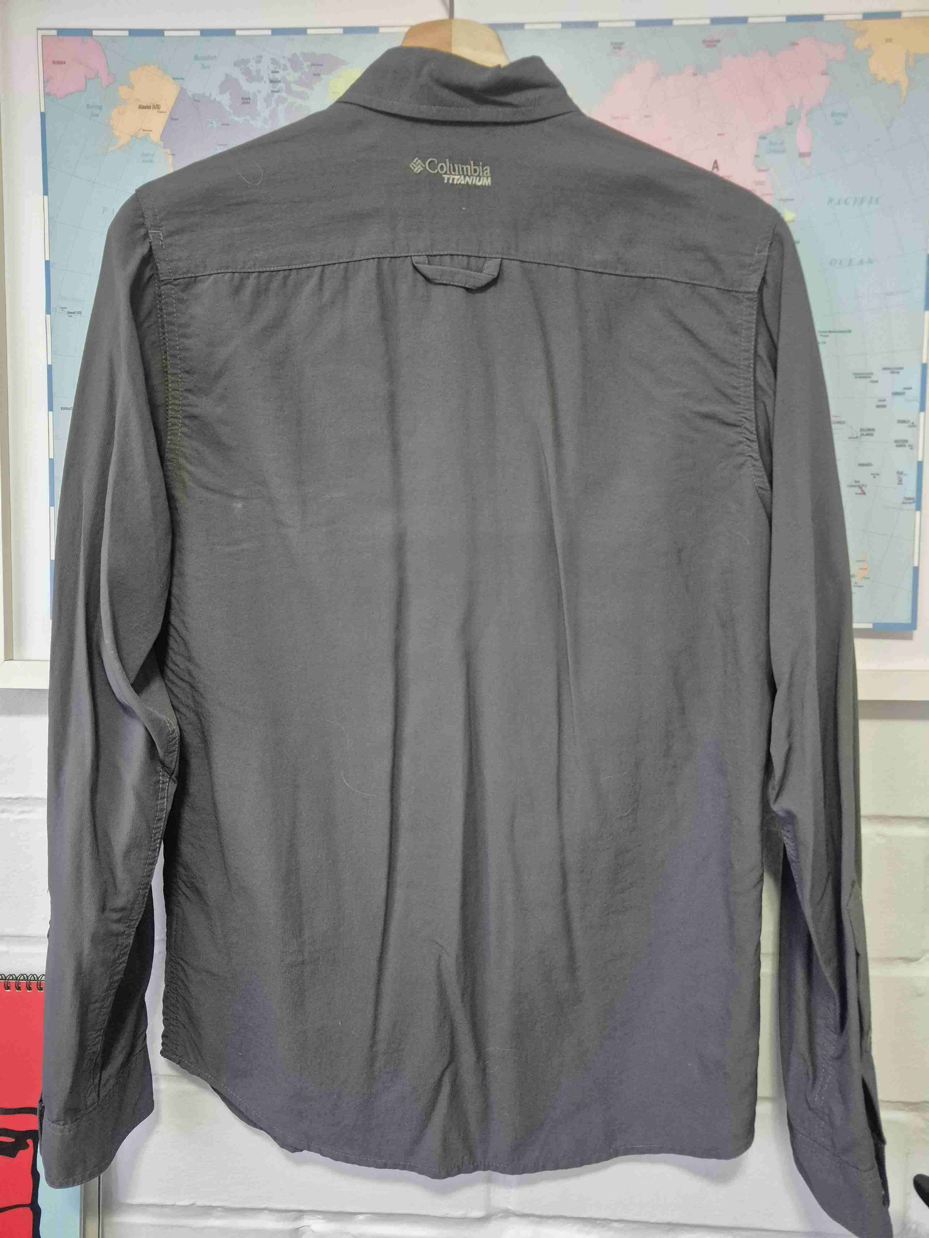 Camisa gris de manga larga Columbia - miniatura 3