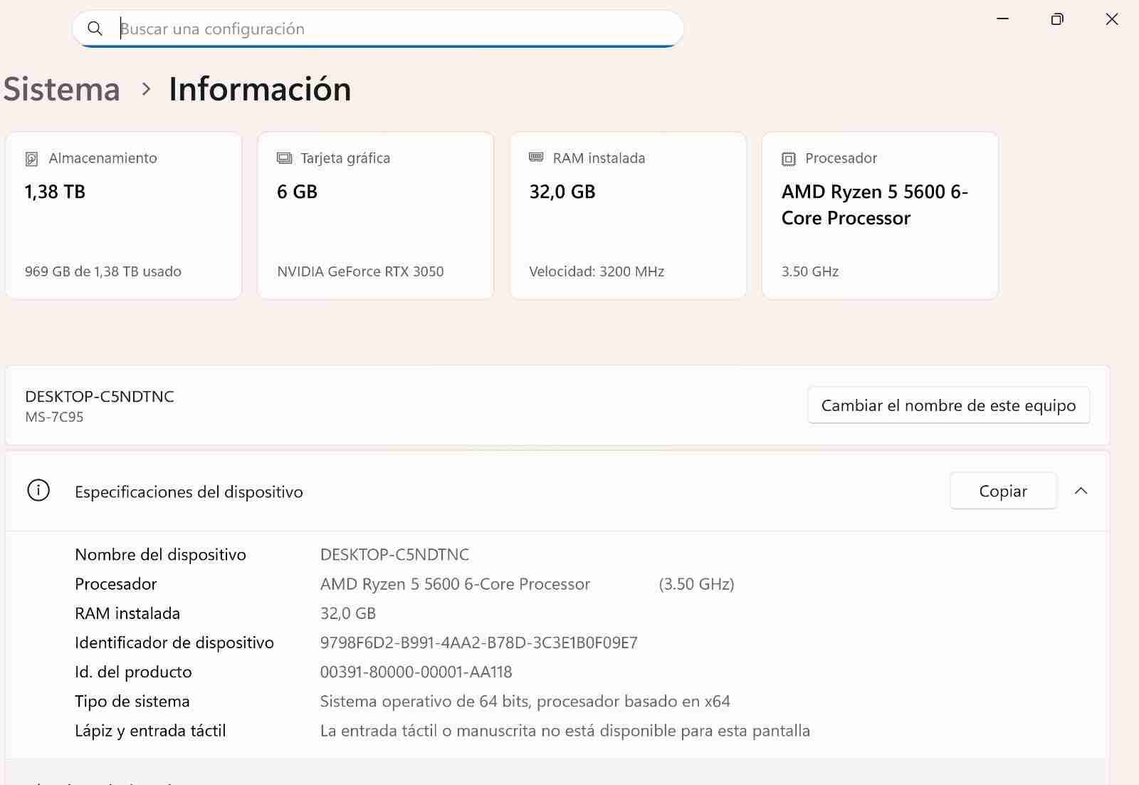 PC Gamer Ryzen 5 + RTX 3050 | 32GB RAM | - miniatura 6