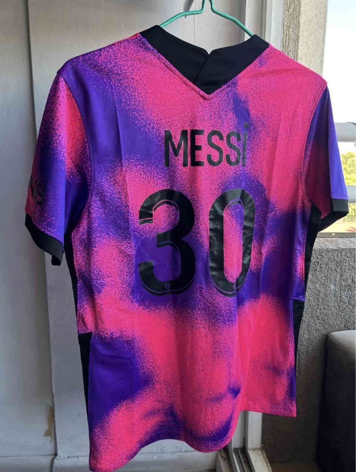 Camiseta PSG rosa Messi30 - miniatura 2
