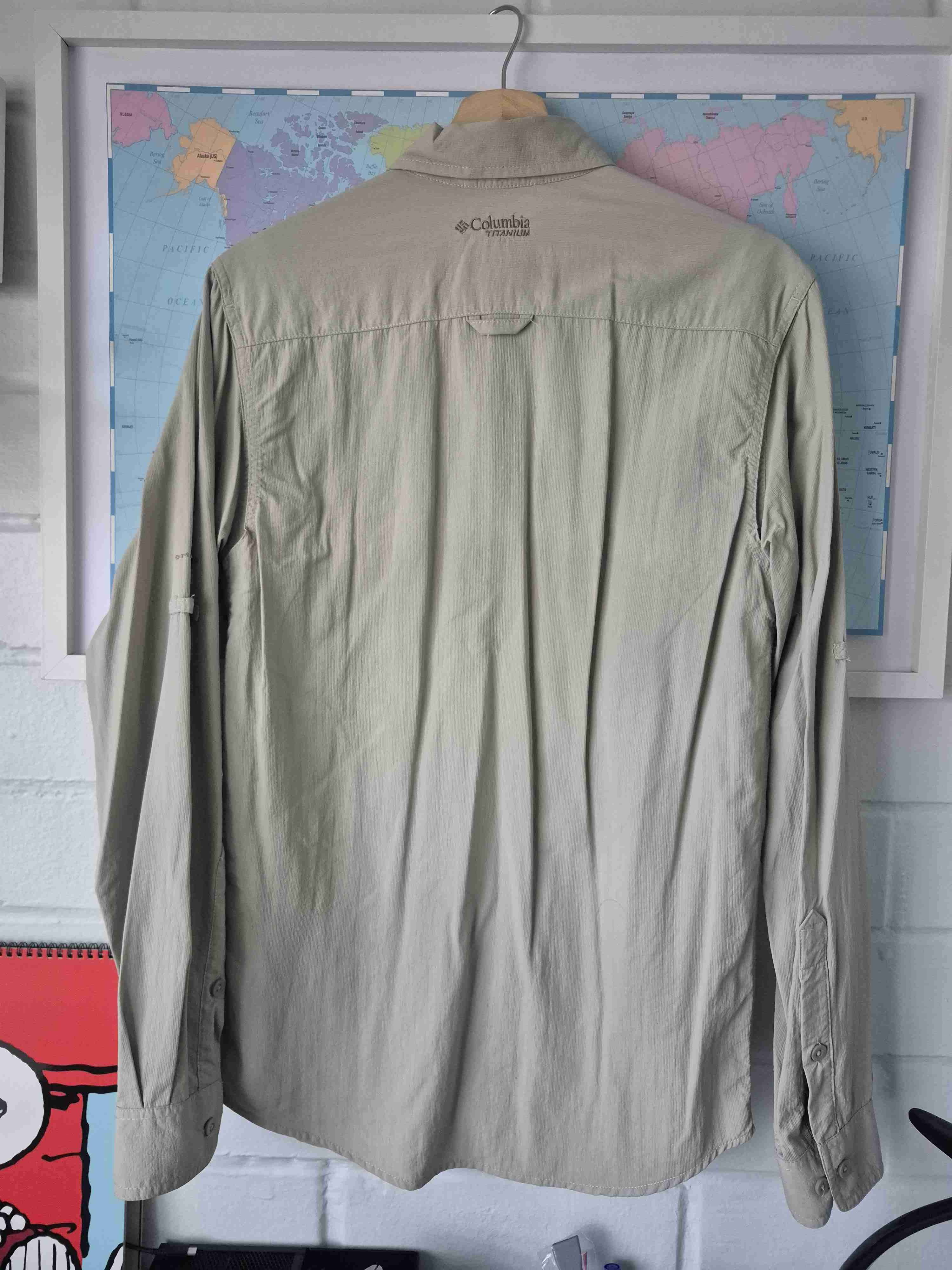 Camisa beige de manga larga - miniatura 3