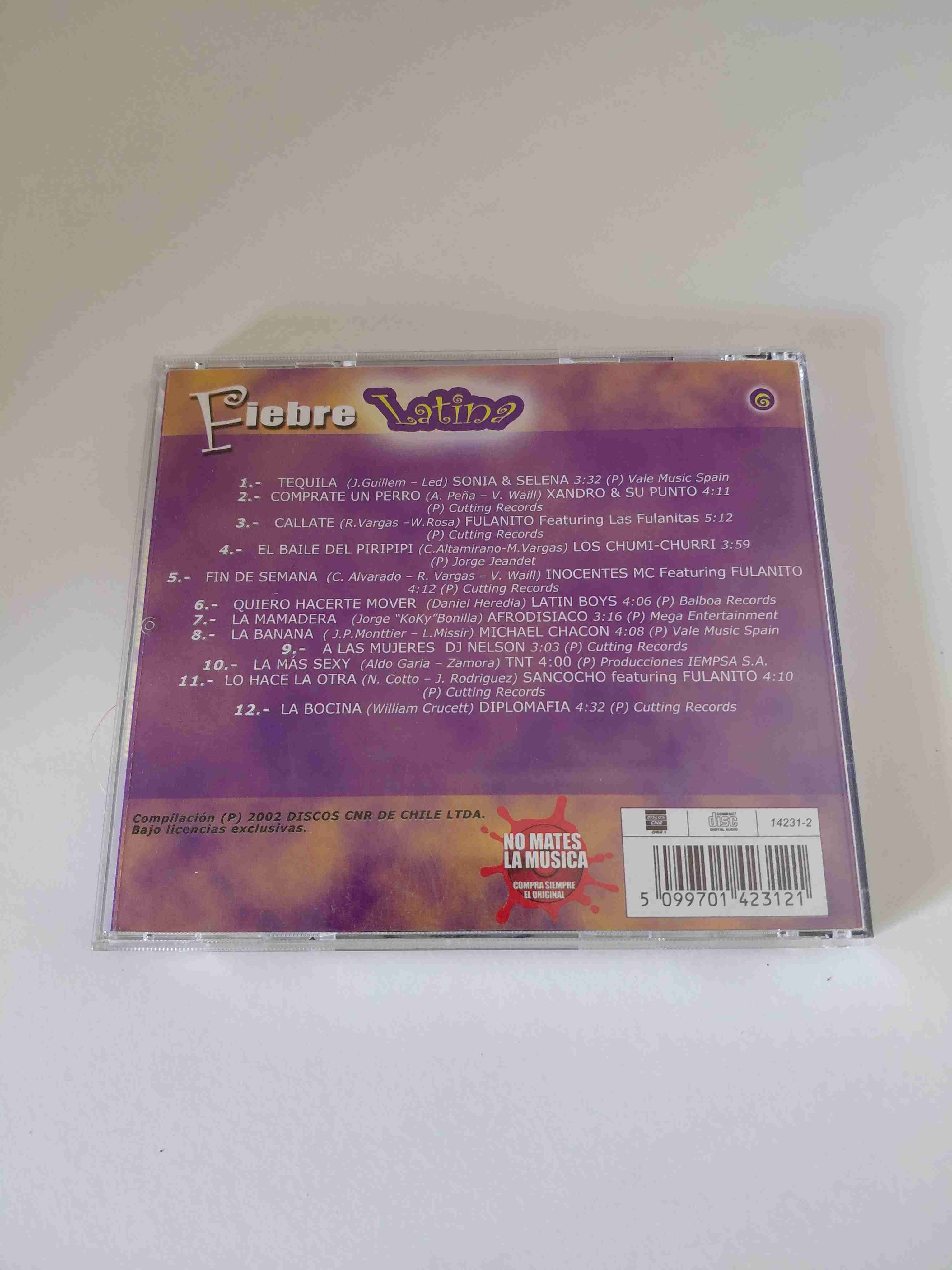 CD Fiebre Latina varios artistas - miniatura 2